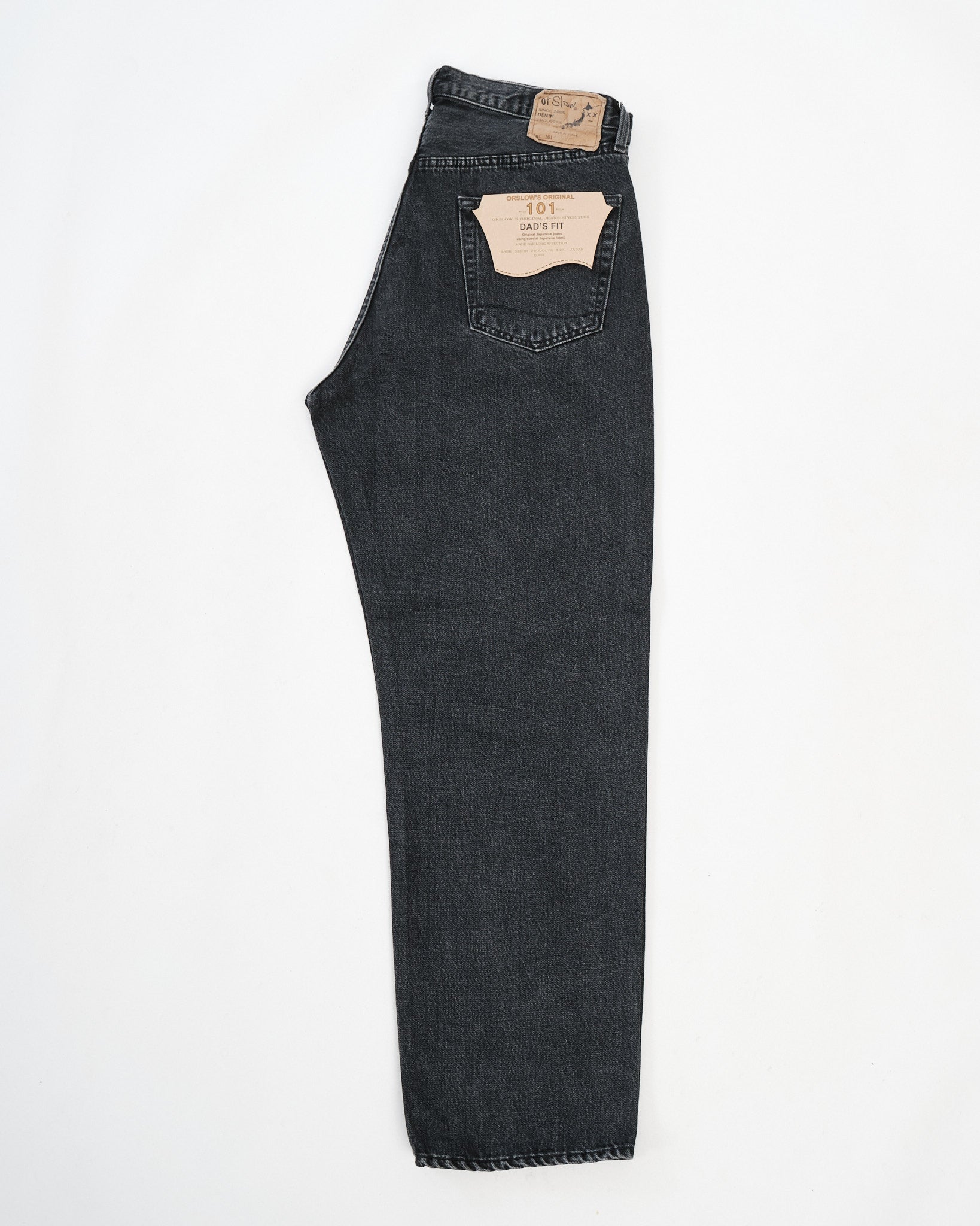 101 Dad's Fit Denim Pants Black Denim Stone