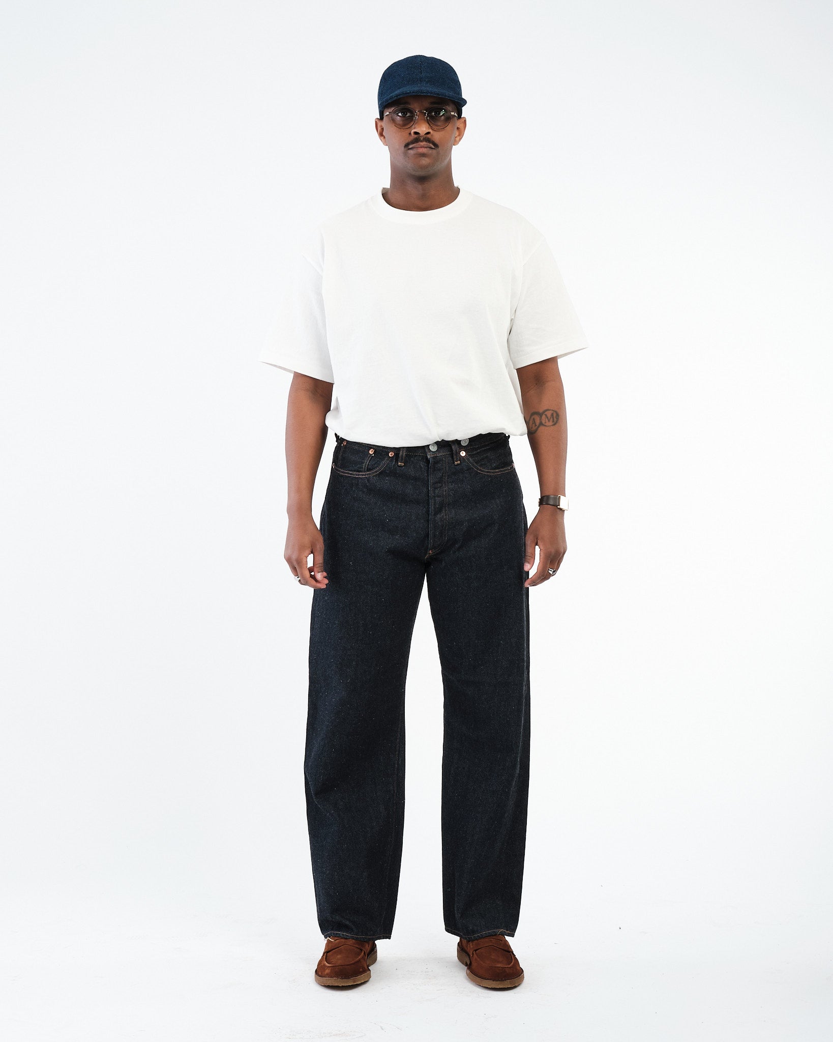 1930 Straight Denim Pants Indigo One Wash by Kaptain Sunshine
