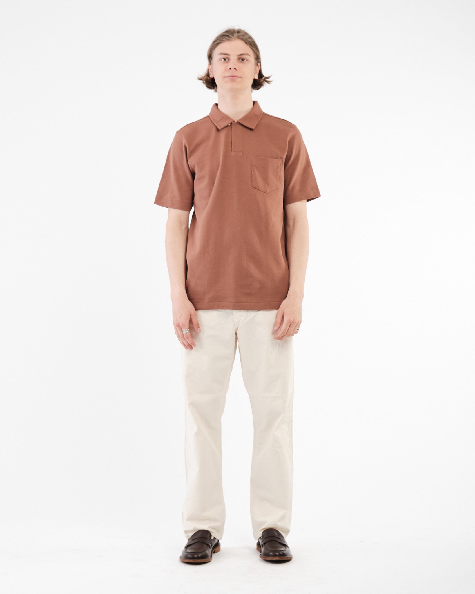 2PKPL Men's Polo Shirt With Pocket 12 Nut