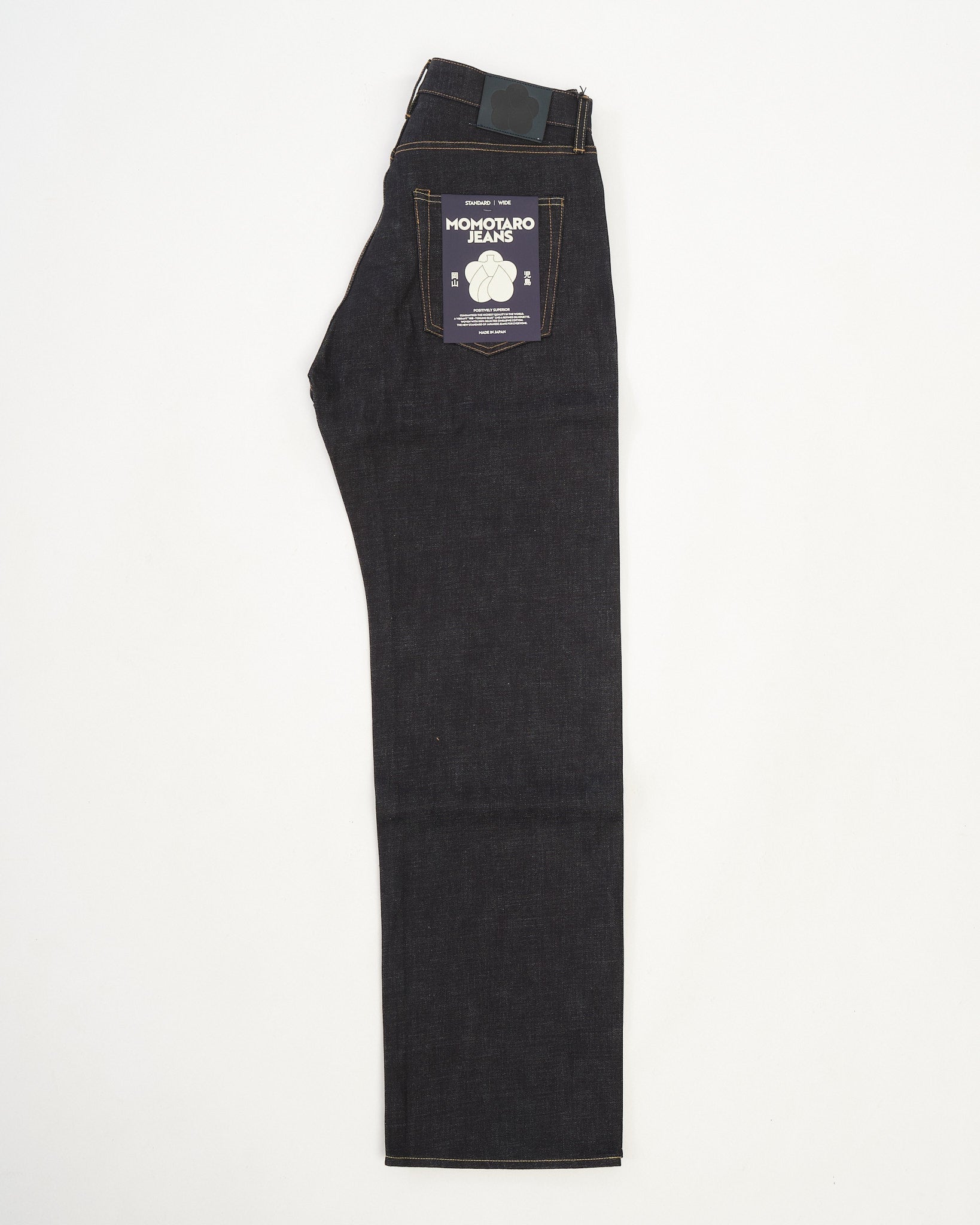 400 Wide Fit 14.7oz Button by Momotaro Jeans - Meadow