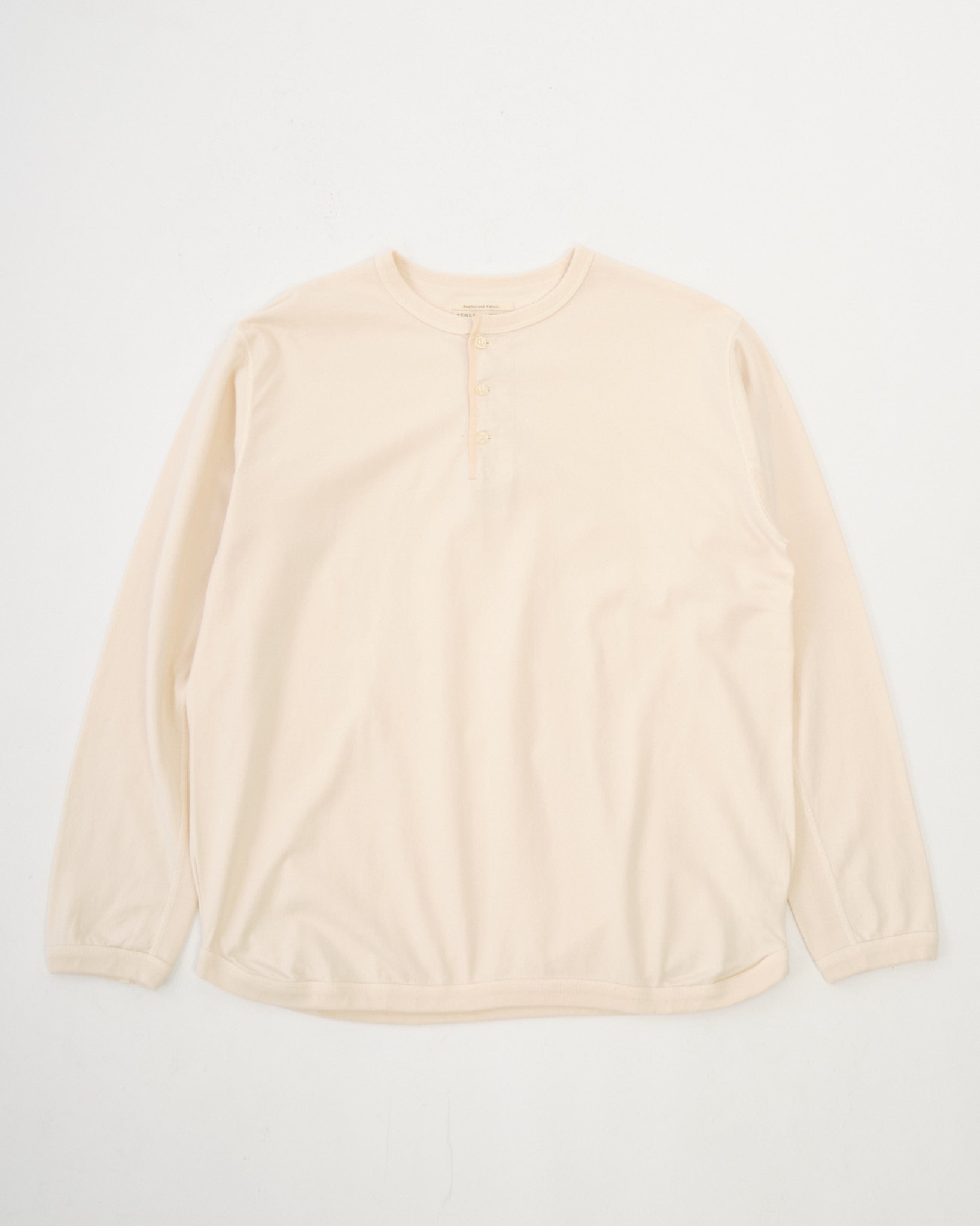 5222LH-21 Flat Seam Heavyweight Long Sleeve Henley T-Shirt by Full