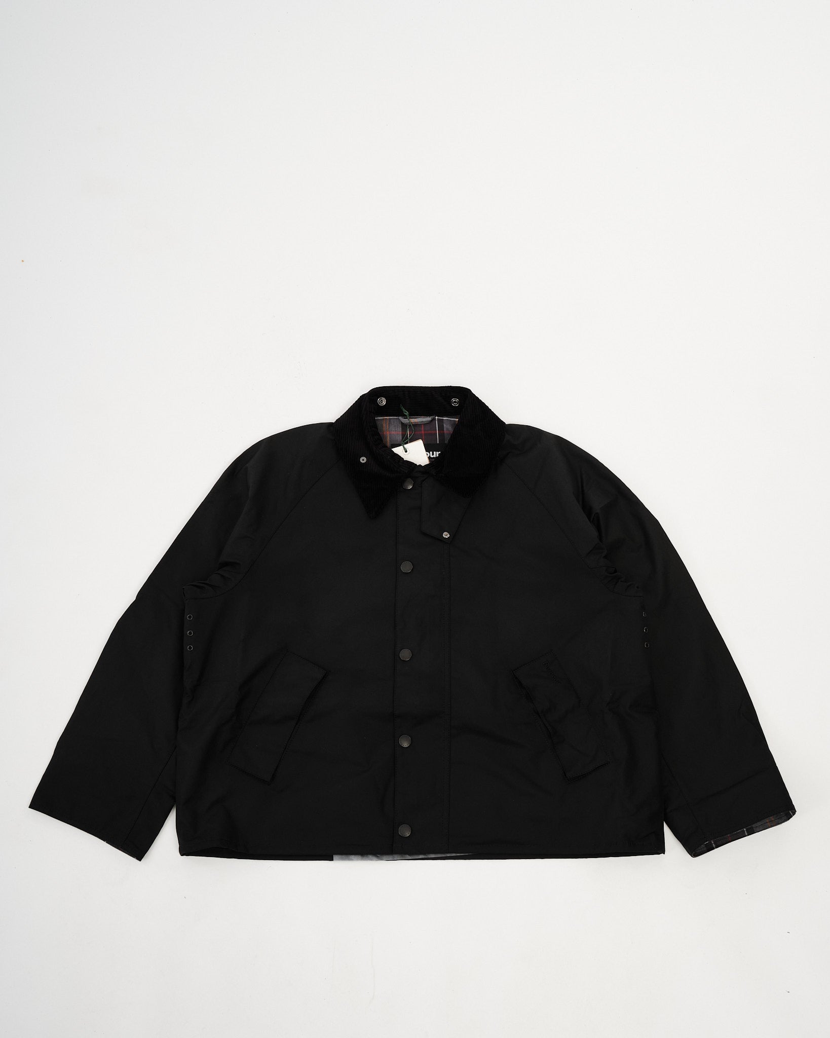 Barbour Modified Transport Wax Jacket Black by Barbour - Meadow