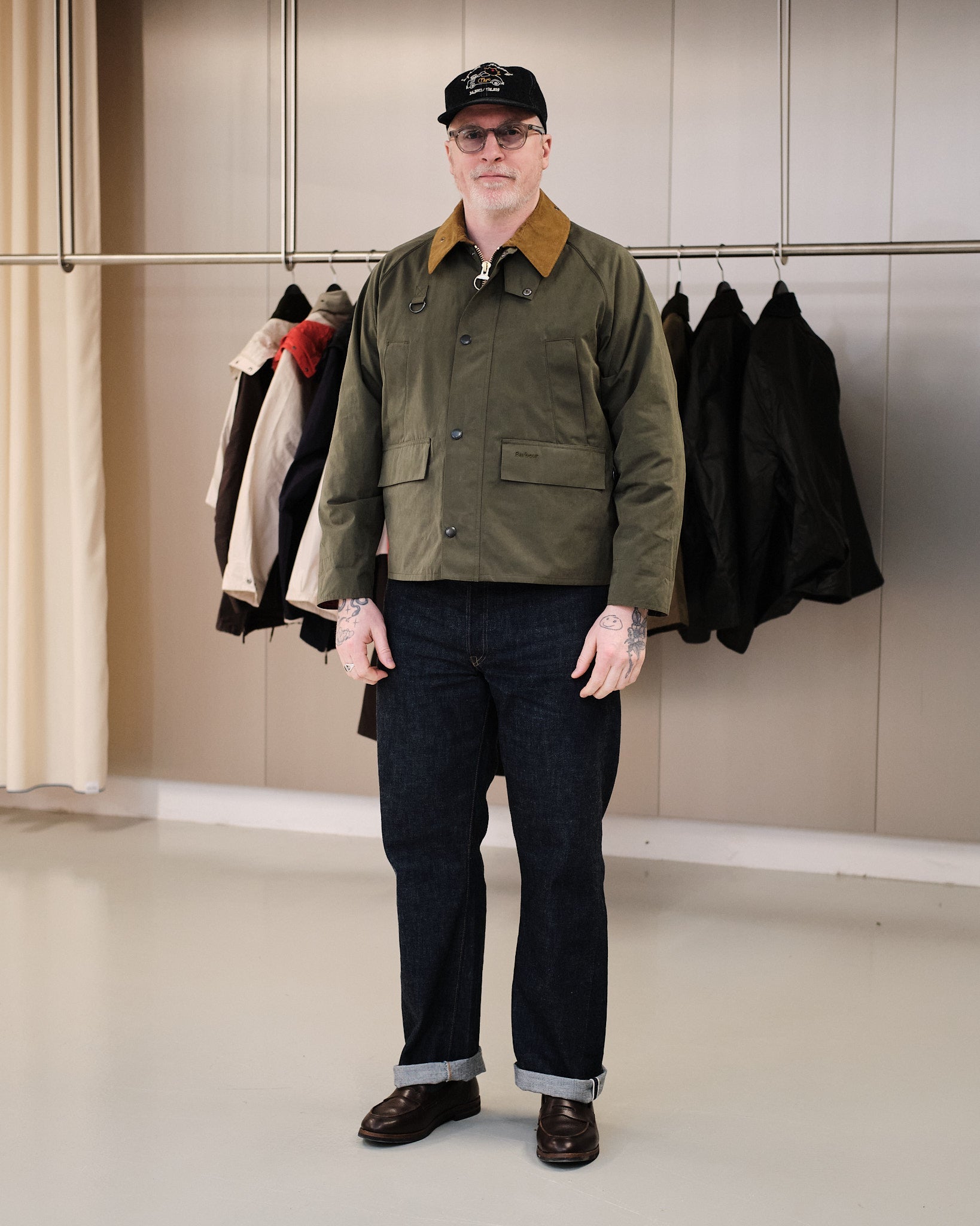 ジャケット・アウター Barbour Spey Casual Jacket 42 BARBOUR | Barbour Solar Spey Casual Jacket Sage | MEADOW