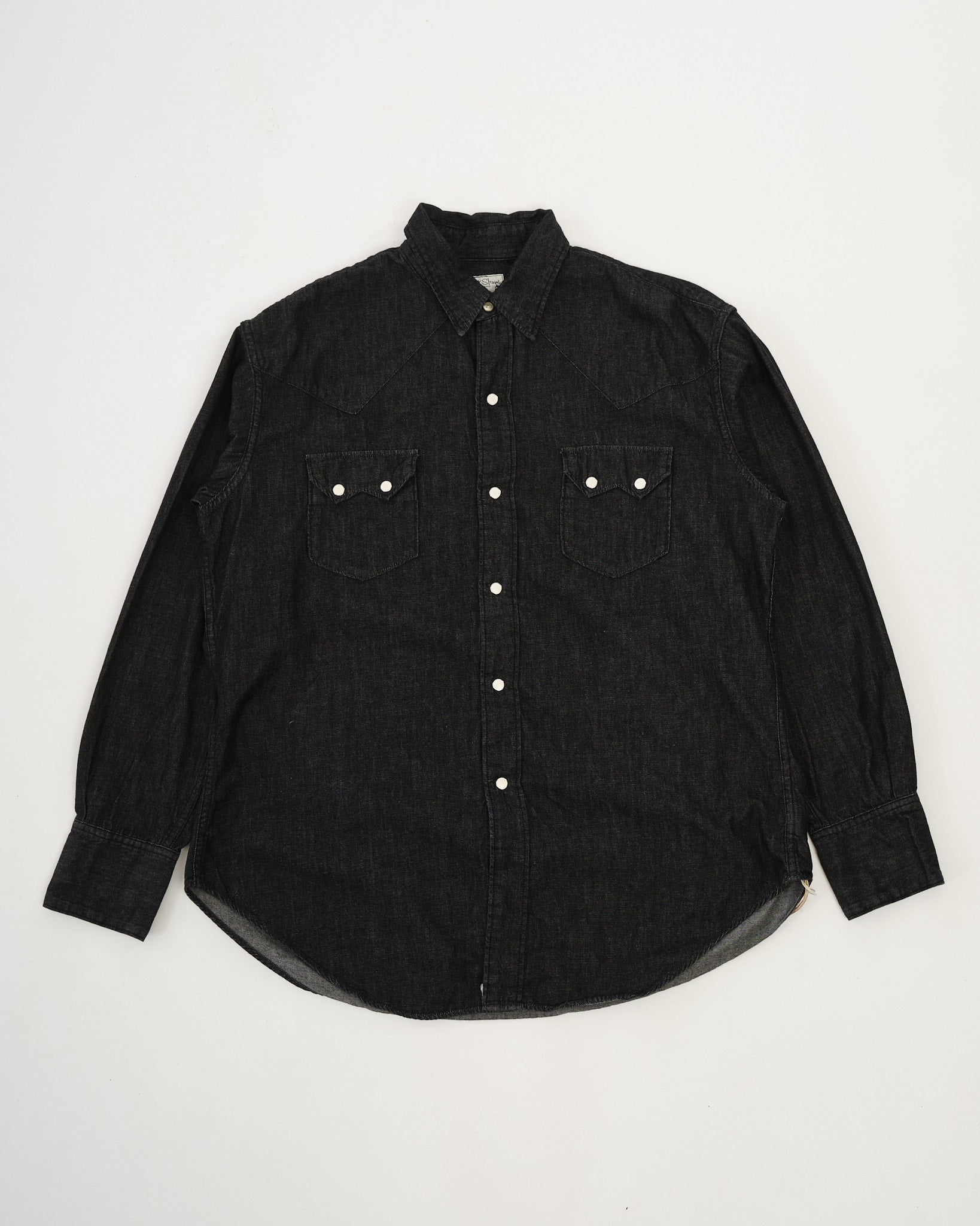 Orslow Denim Western Shirt Black Orslow Denim Western Shirt Black