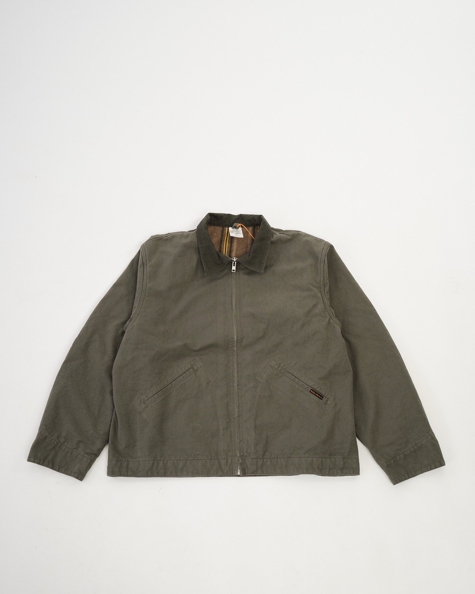 Blake Zip Jacket Canvas Green by Nudie Jeans Co - Meadow Blake Zip Jacket Canvas Green by Nudie Jeans Co - Meadow