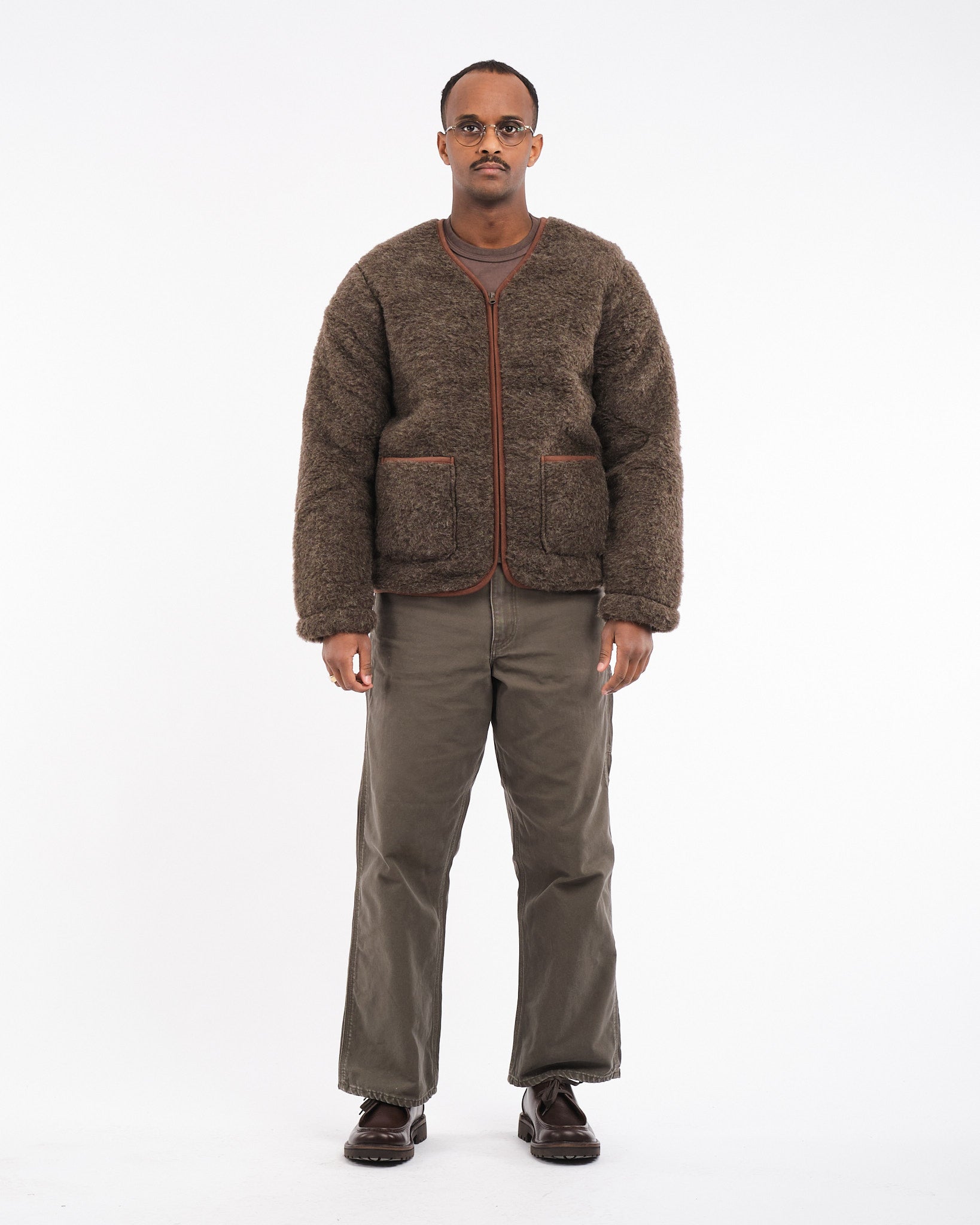 Cardigan Zip Up Medium Brown by Coldbreaker - Meadow