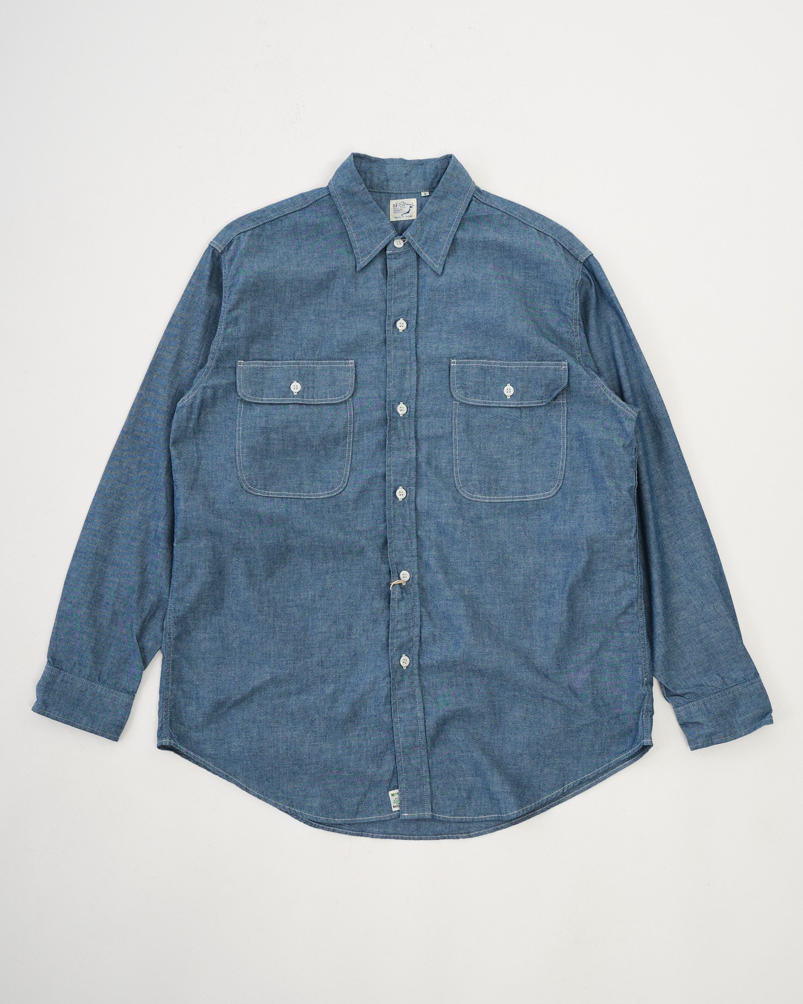CHAMBRAY WORK SHIRT by orSlow - Meadow