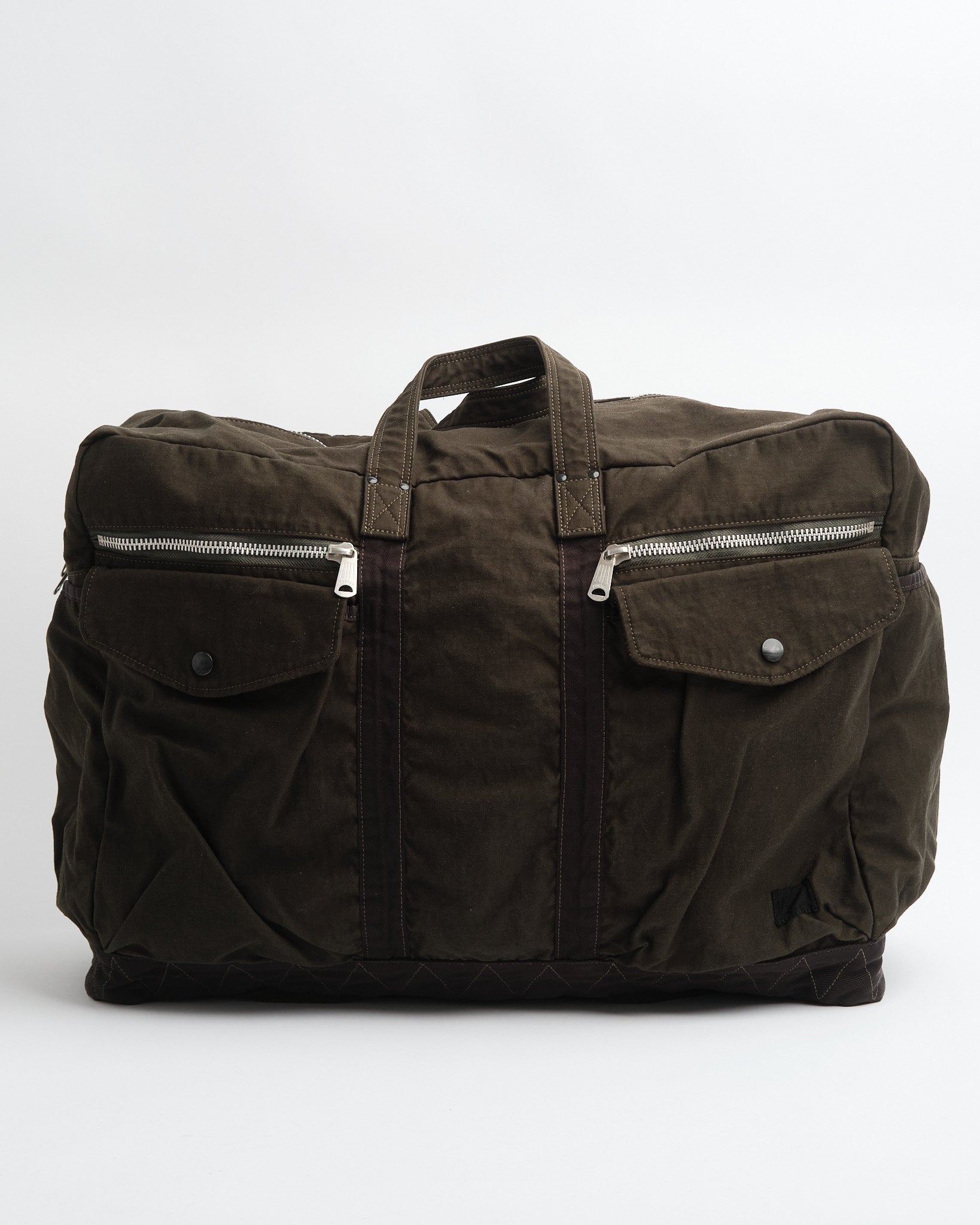 Crag 2-Way Boston Bag (L) Olive by Porter by Yoshida - Meadow