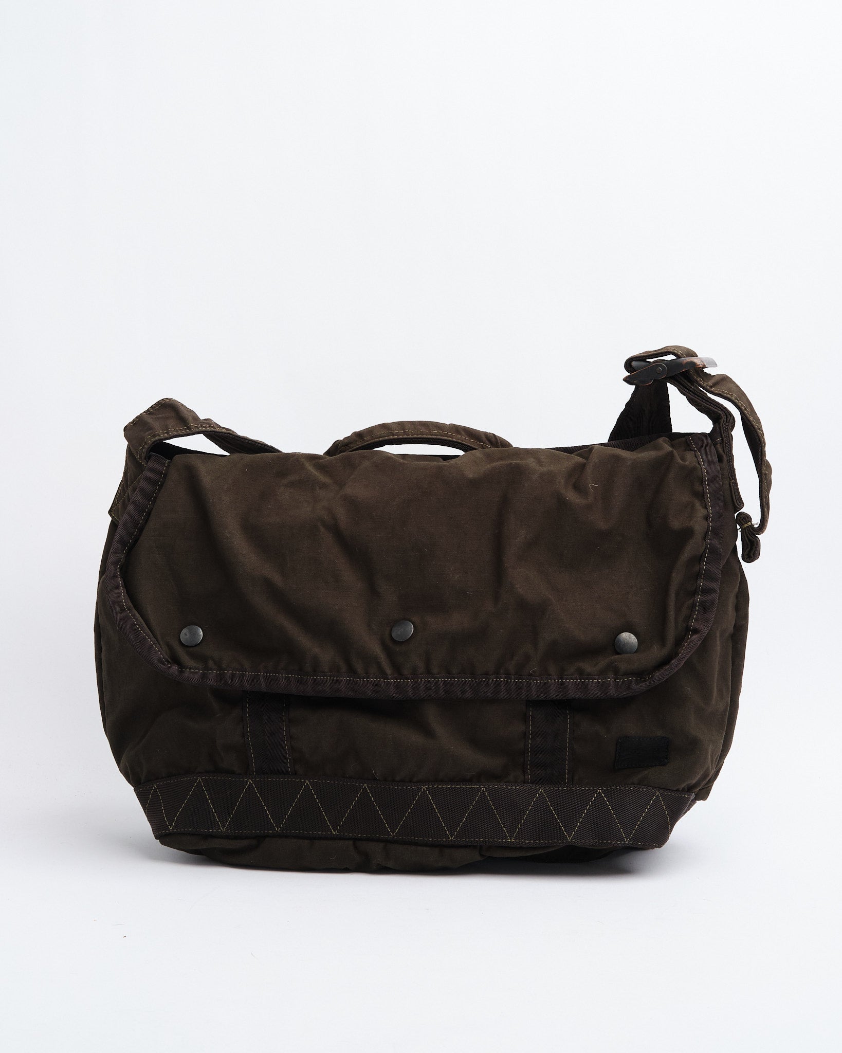 Crag Messenger Bag (M) Khaki by Porter by Yoshida - Meadow