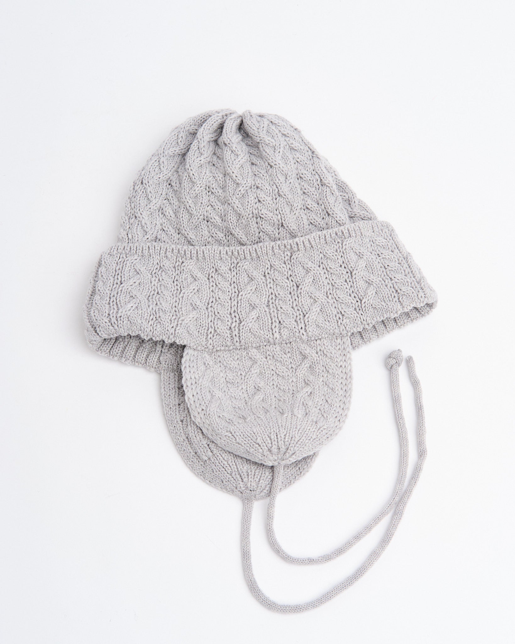 Elias Knit Flightcap Light Grey by Found Feather - Meadow