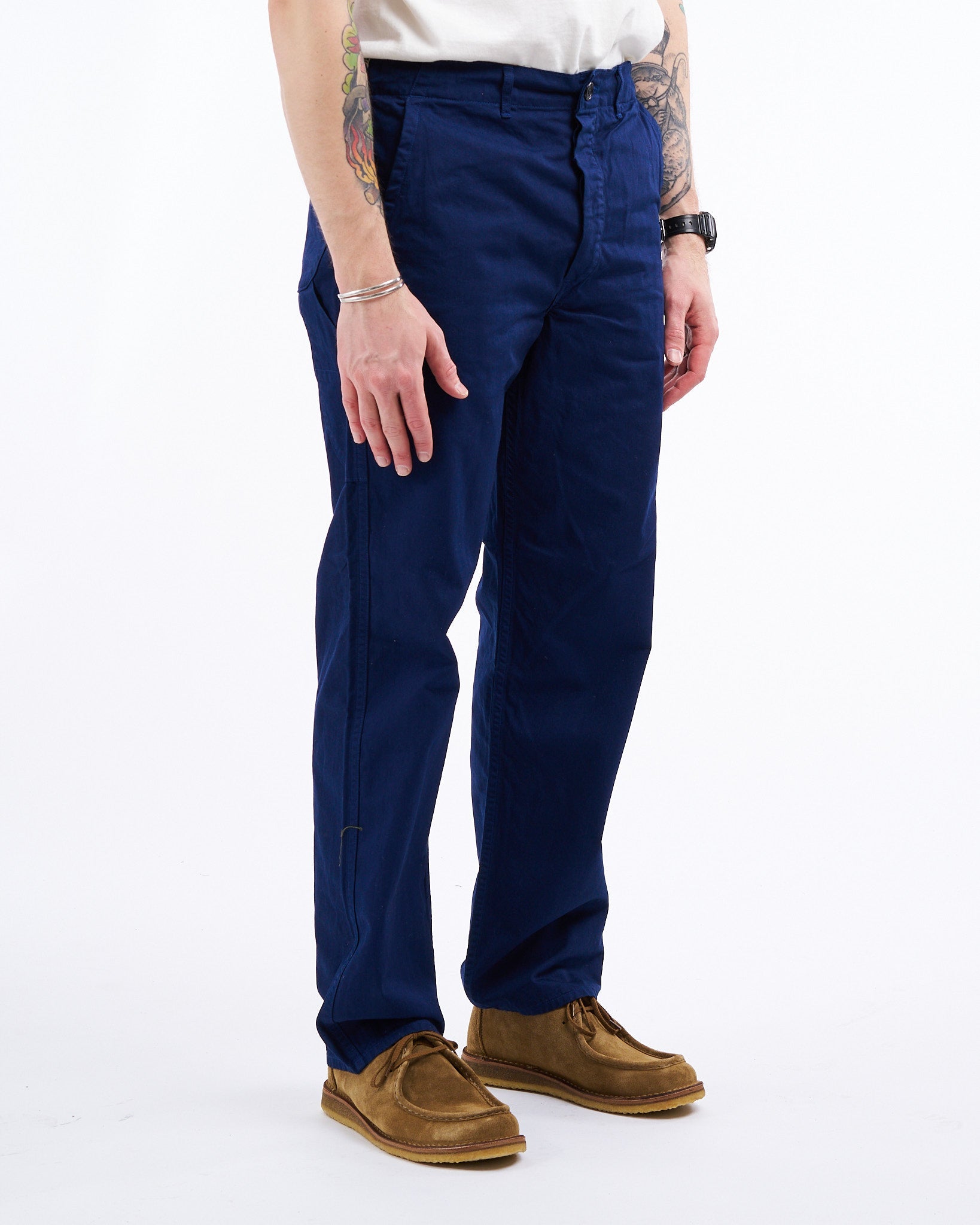 FRENCH WORK PANTS BLUE by orSlow ▶️ Meadow Store