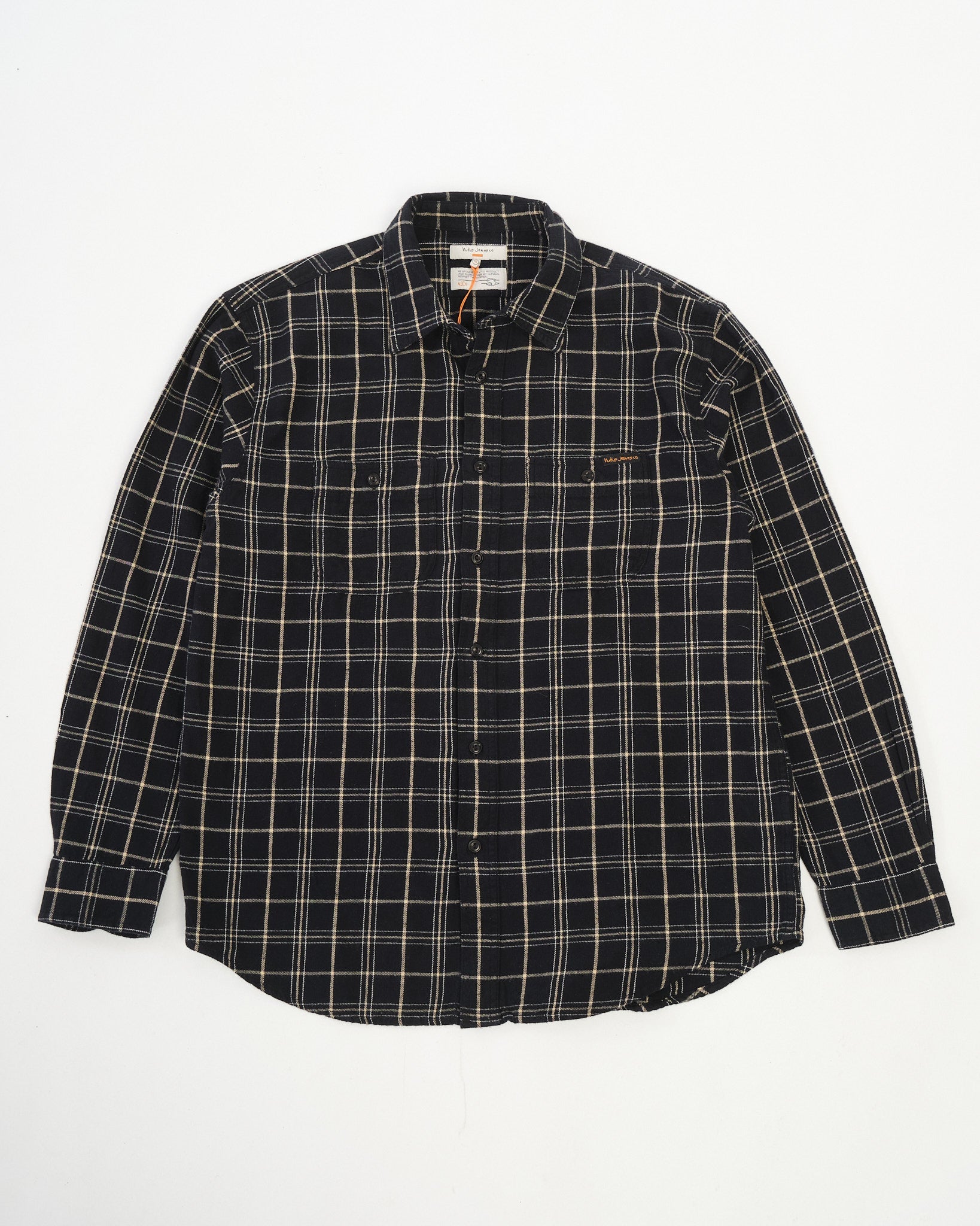 NUDIE JEANS CO | JJulian Worker Shirt Checked Black | MEADOW