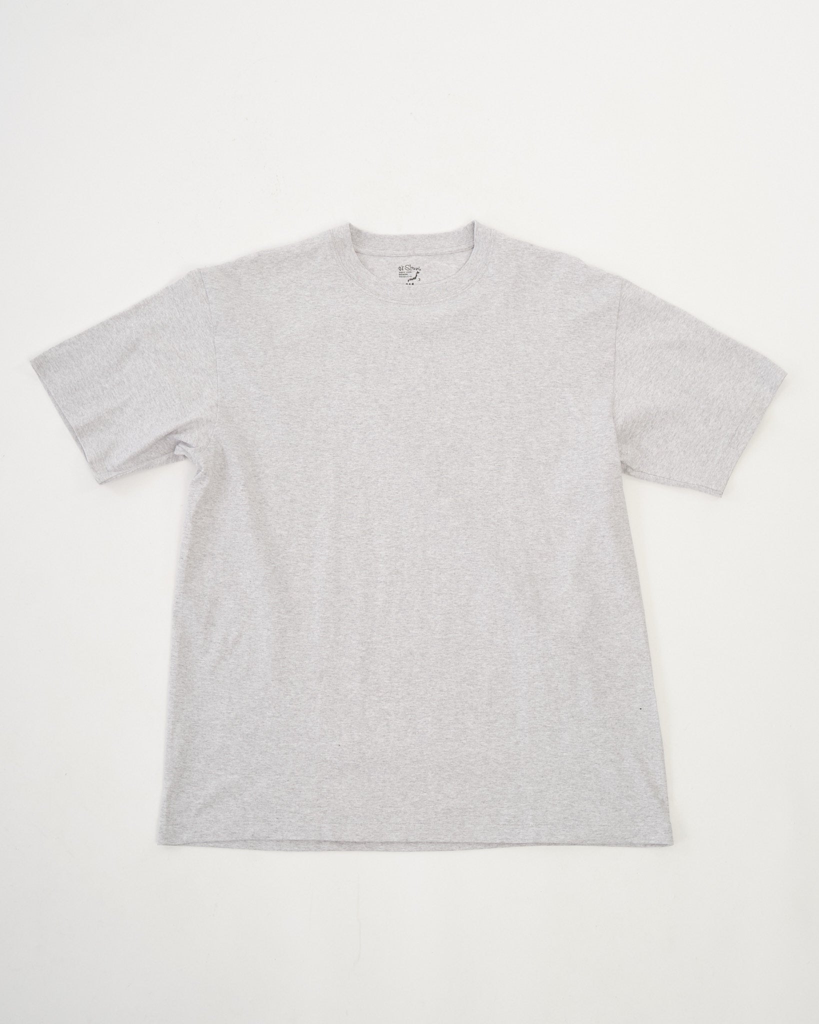 OLDMAN'S TAILOR M Heather Gray Tシャツ Heather Grey T Shirt