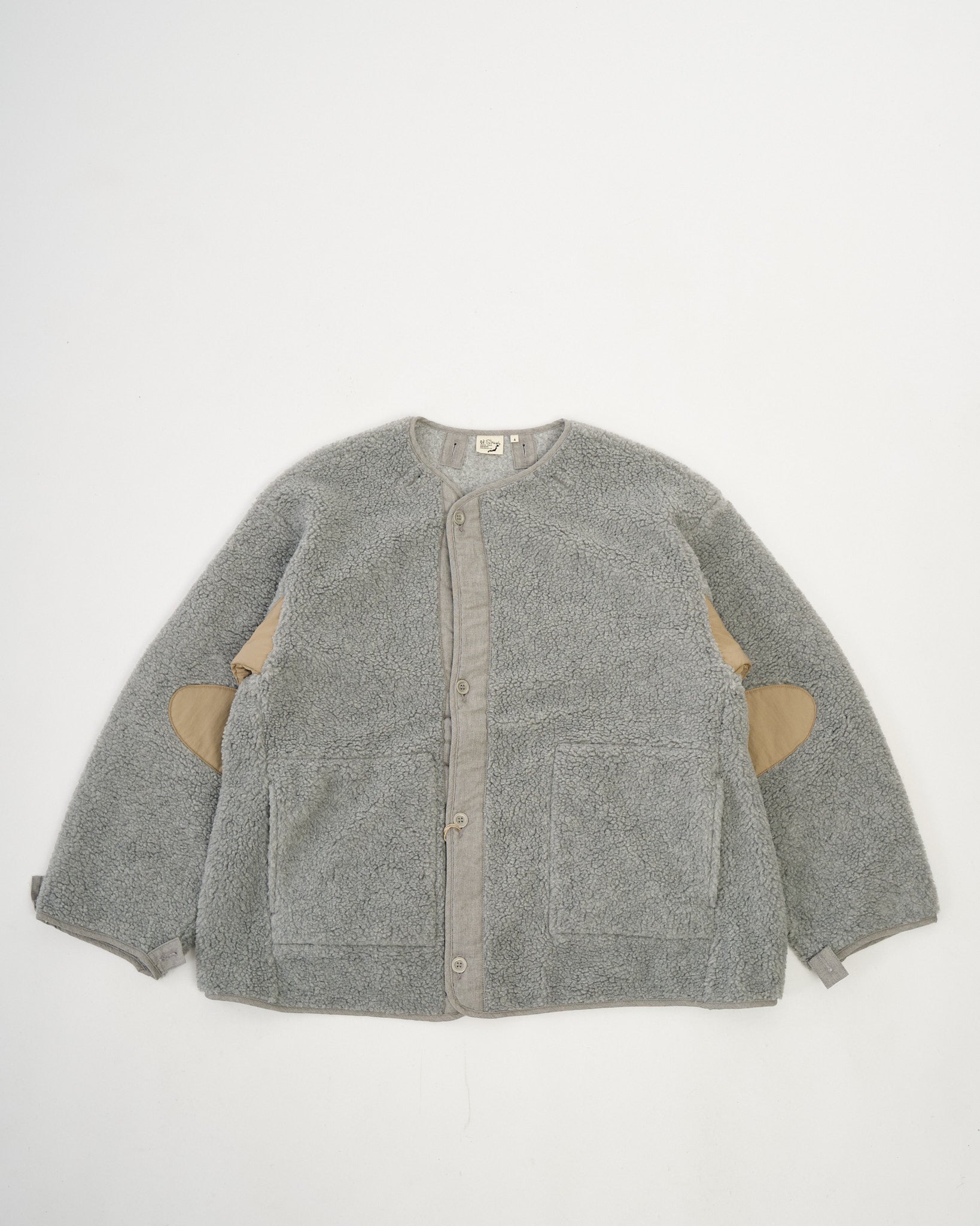 orSlow | M-65 Fish Tail Coat Liner Light Grey | Meadow