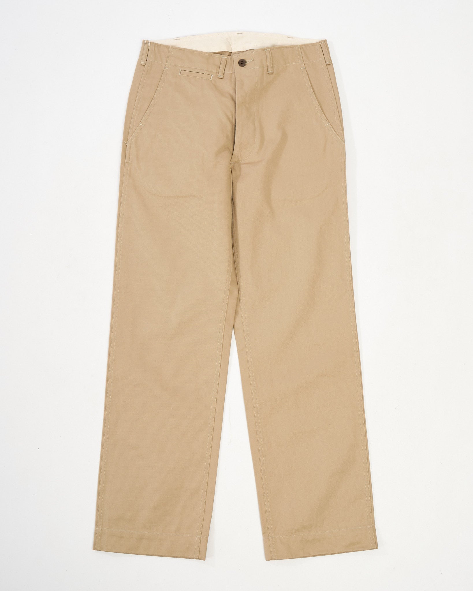 THE REAL MCCOYS | MP26018 TROUSERS, COTTON, KHAKI, 1945 | MEADOW