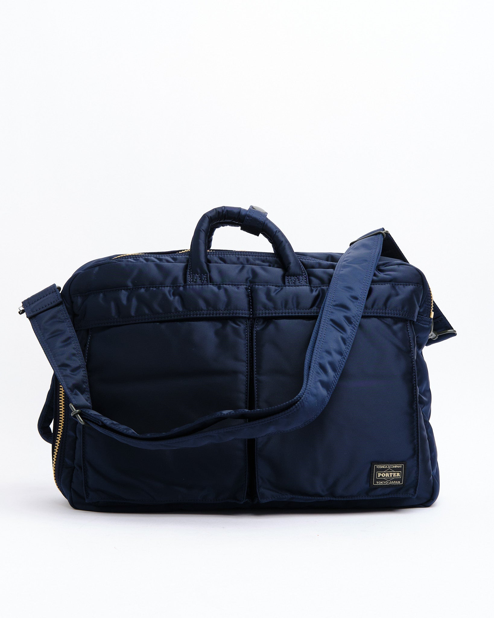 New Tanker 3-Way Document Bag Navy by Porter by Yoshida - Meadow