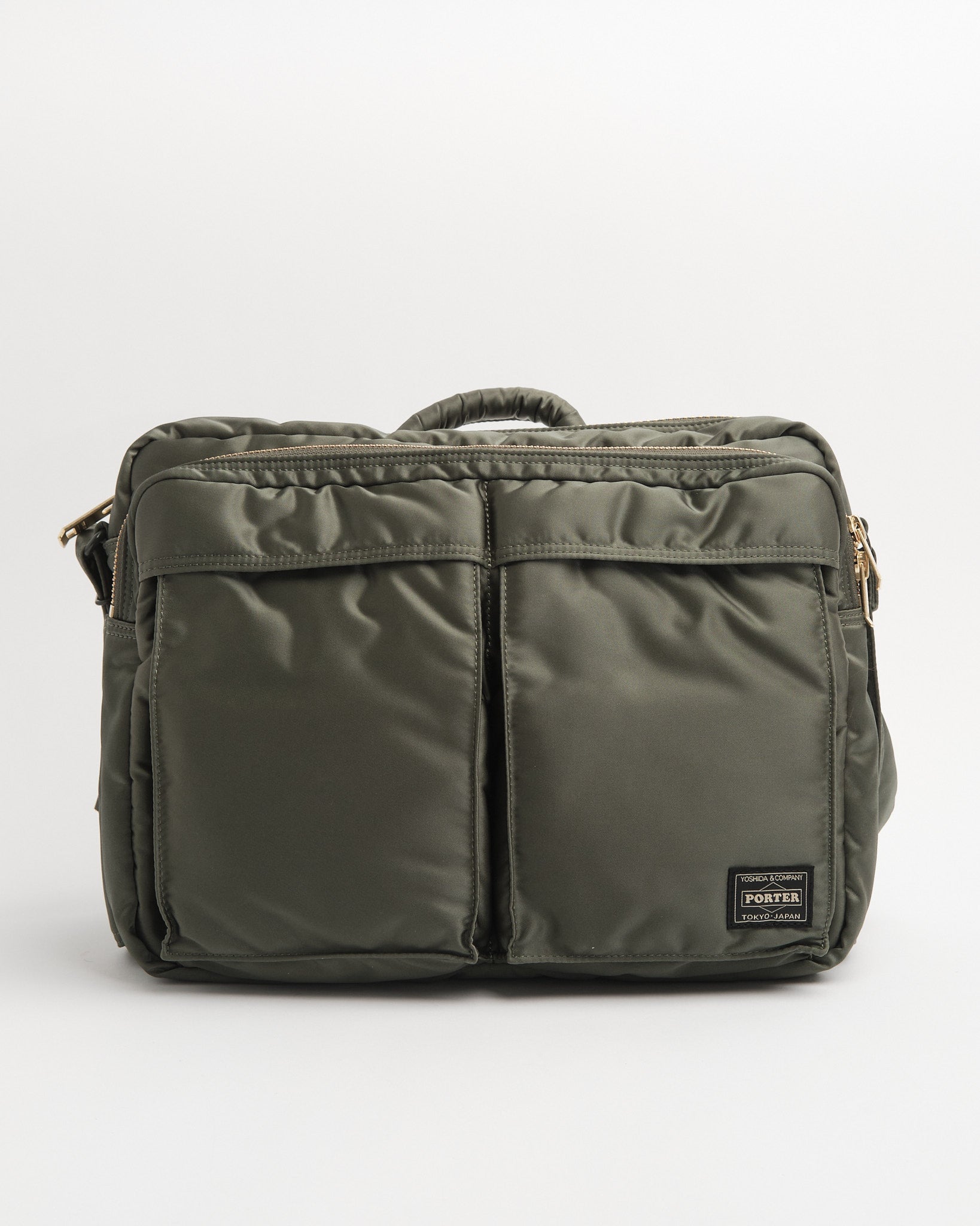 porter | Tanker Sling Bag W Zip (XL) Sage Green | meadow