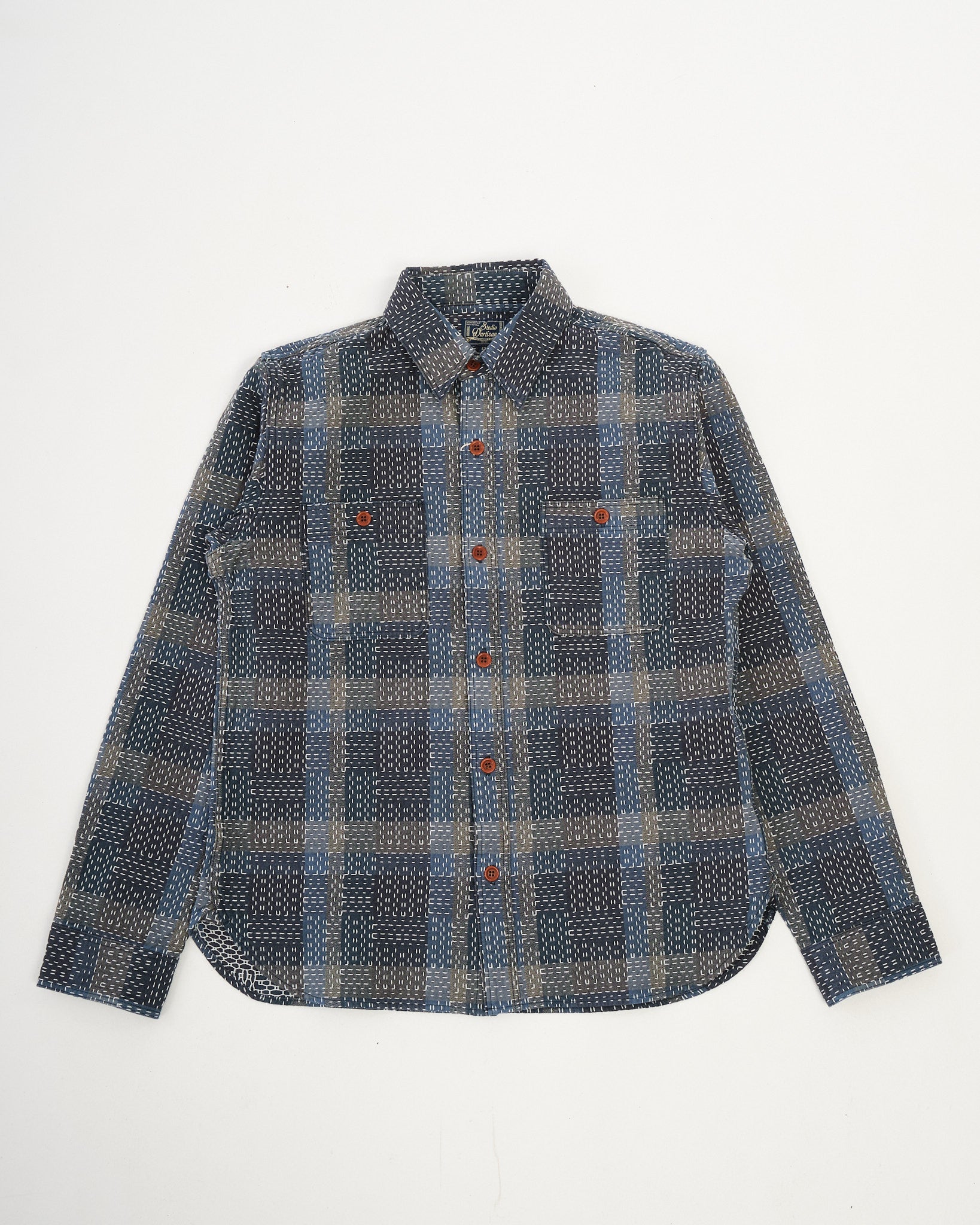 Noragi Sashiko Shirt by Studio D'Artisan - Meadow