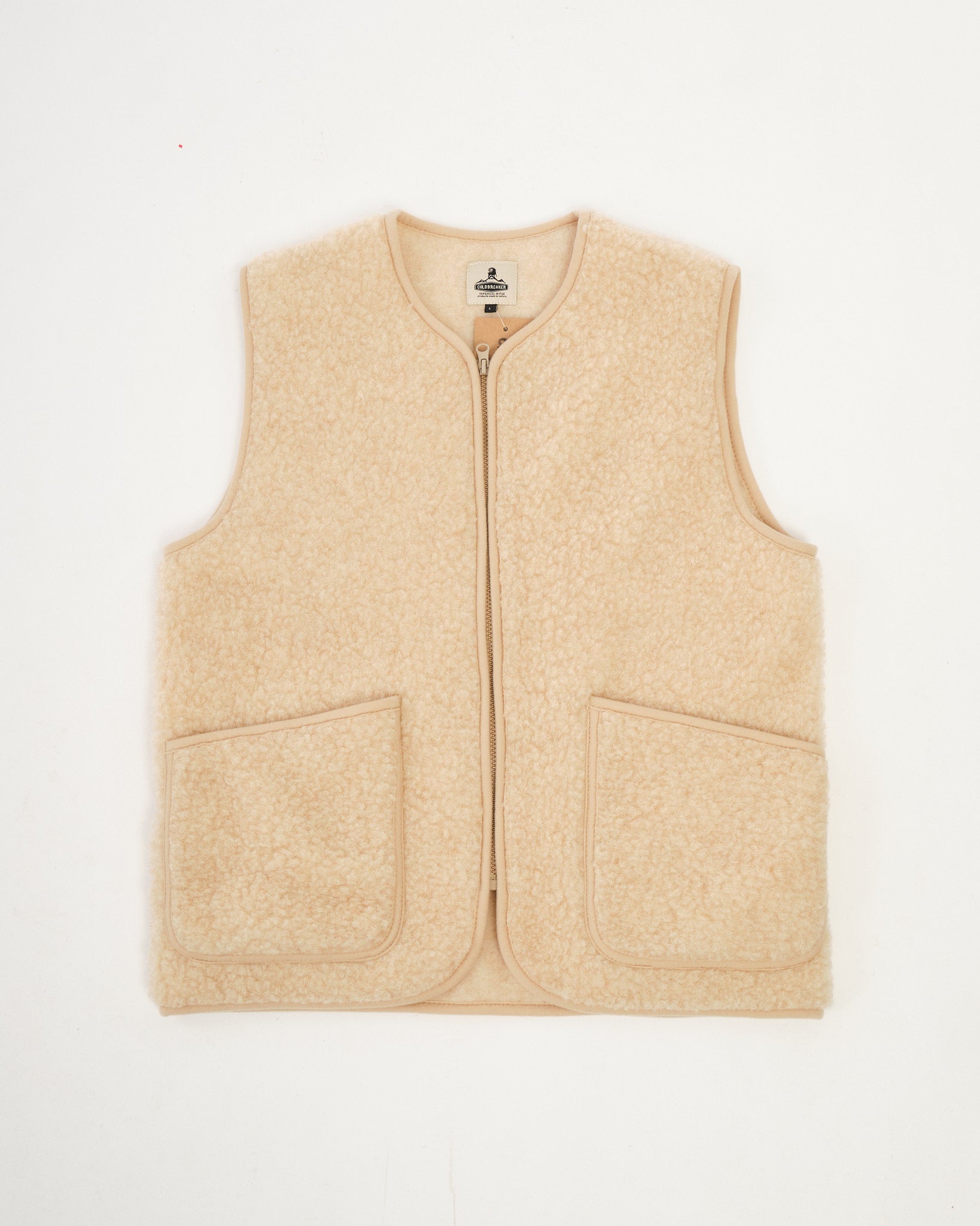Pepitko Wool Vest Beige by Coldbreaker - Meadow