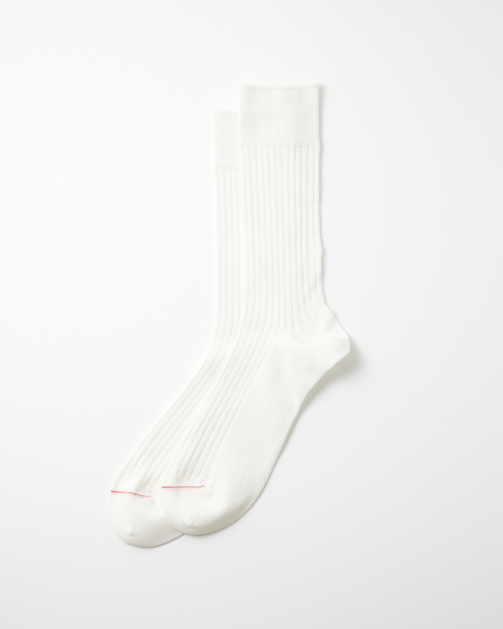 R1459 Bicolar Formal Socks White | White