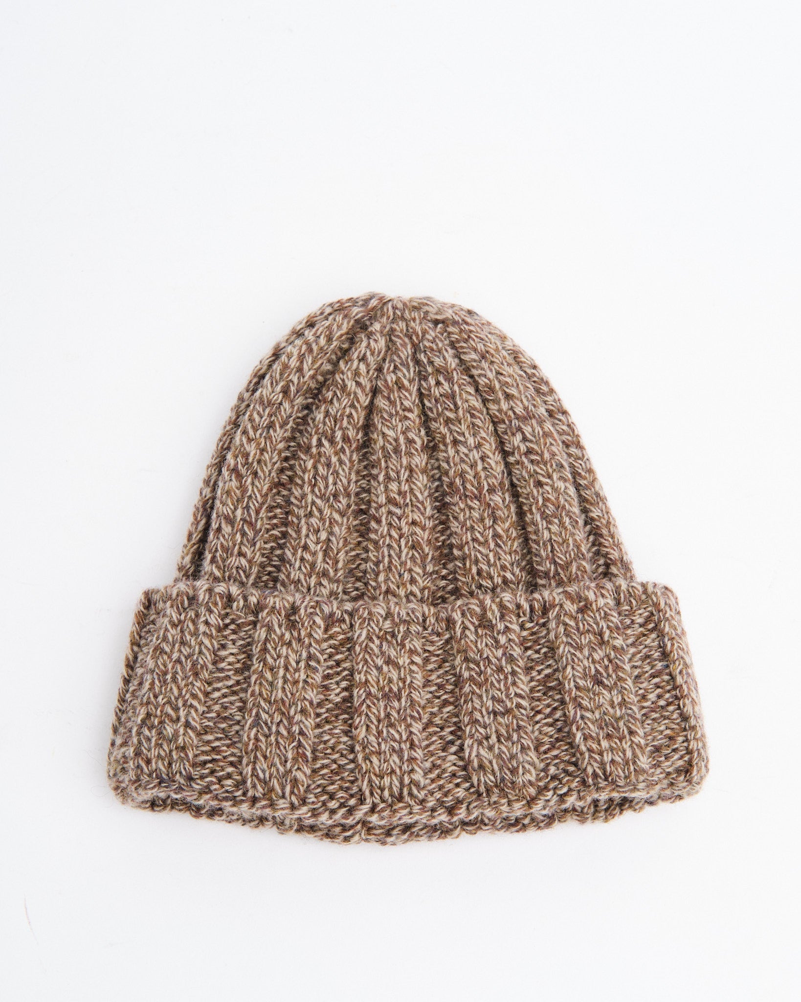 Ribbed Woven Wool Beanie Hat - Warm Fall Hat Wool Rib Knit Beanie Hat - Super Soft Merino Wool - Made in  main image 3