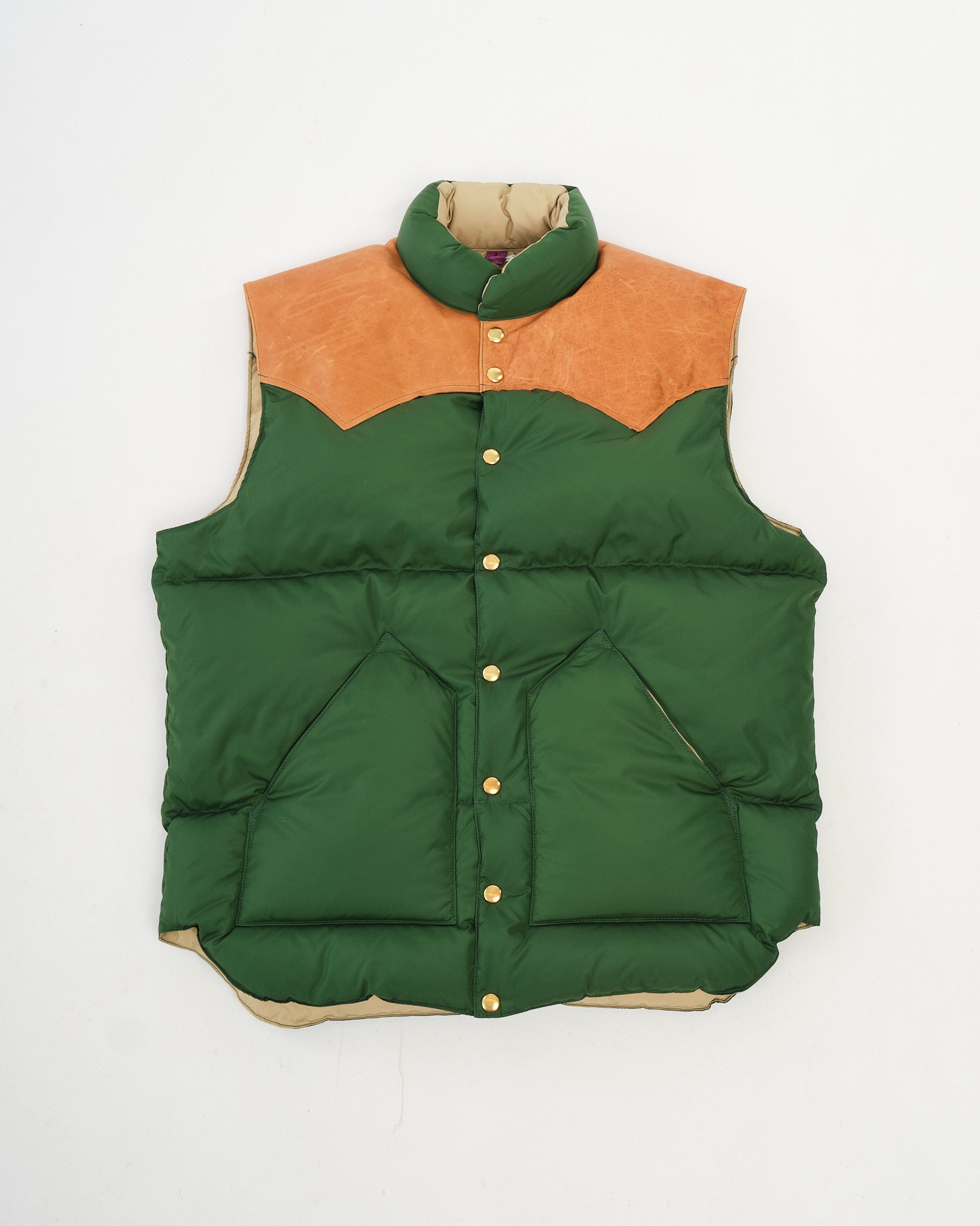 SOPHNET. × Rocky Mountain DOWN VEST ROCKY MOUNTAIN × WAREHOUSE NYLON DOWN VEST Bottle Green by