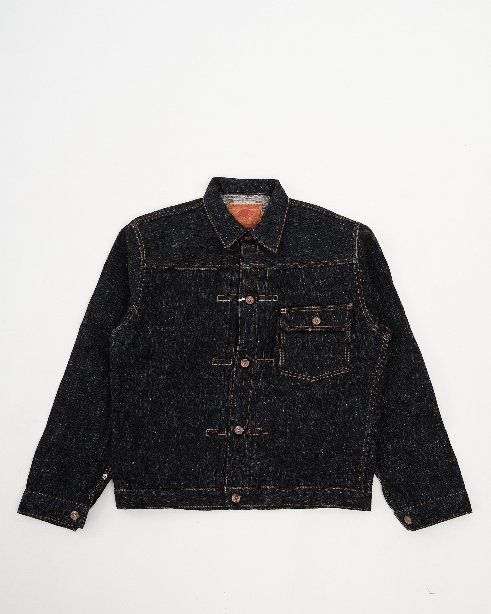 S556VXZero+ Type 1 Denim Jacket with T-BACK spec ONE WASH 110 by