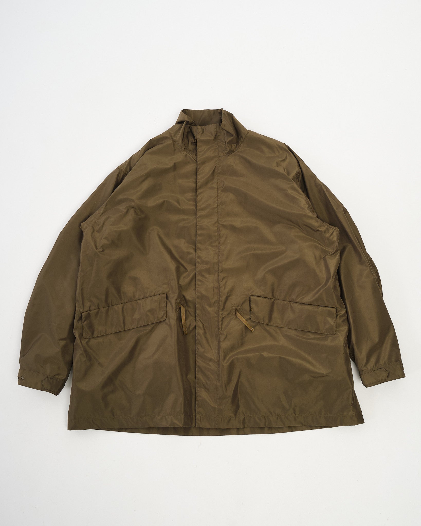 KAPTAIN SUNSHINE | Silk Poly Mil Coat Olive | MEADOW