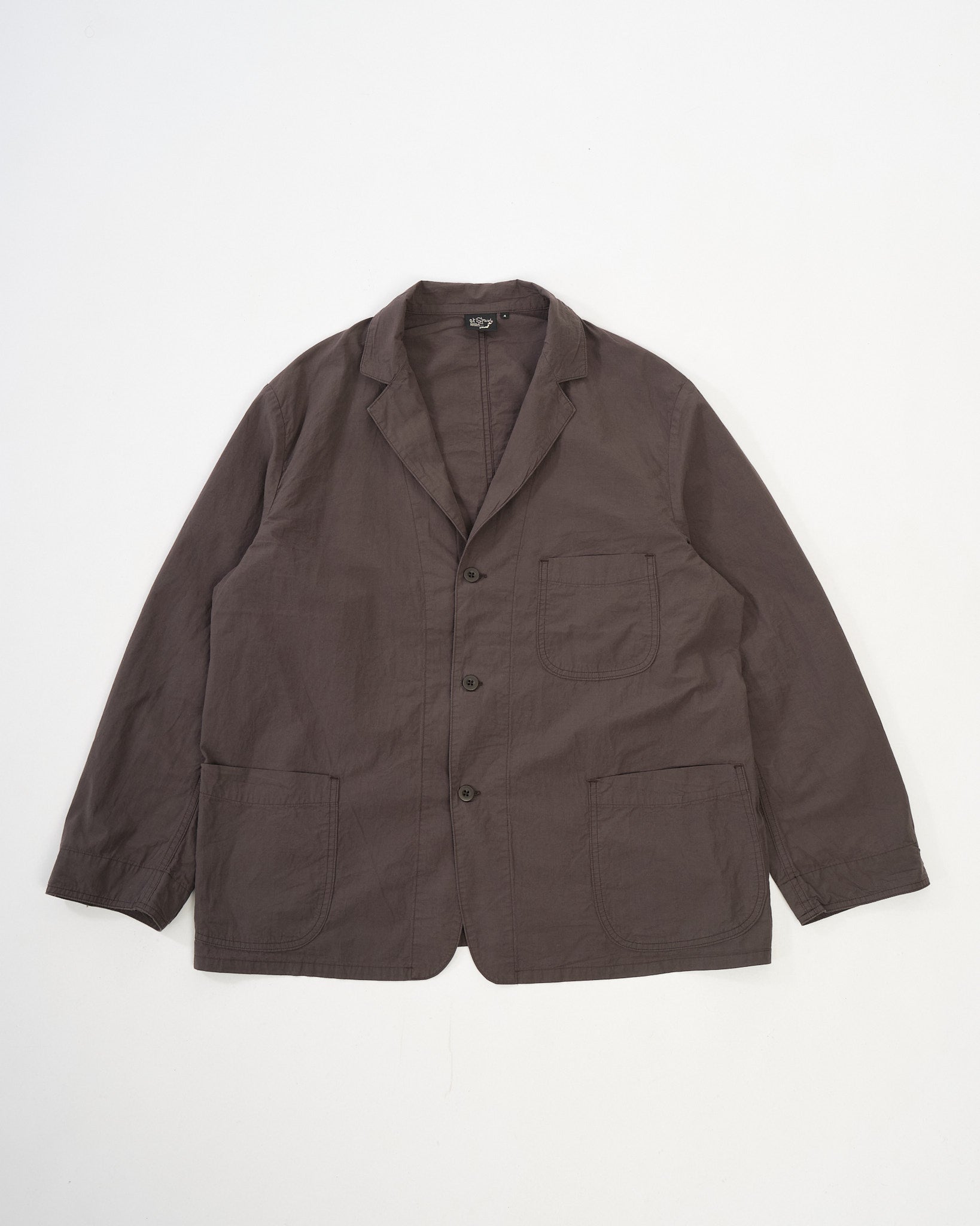 Simple Light Jacket Charcoal Gray by orSlow - Meadow