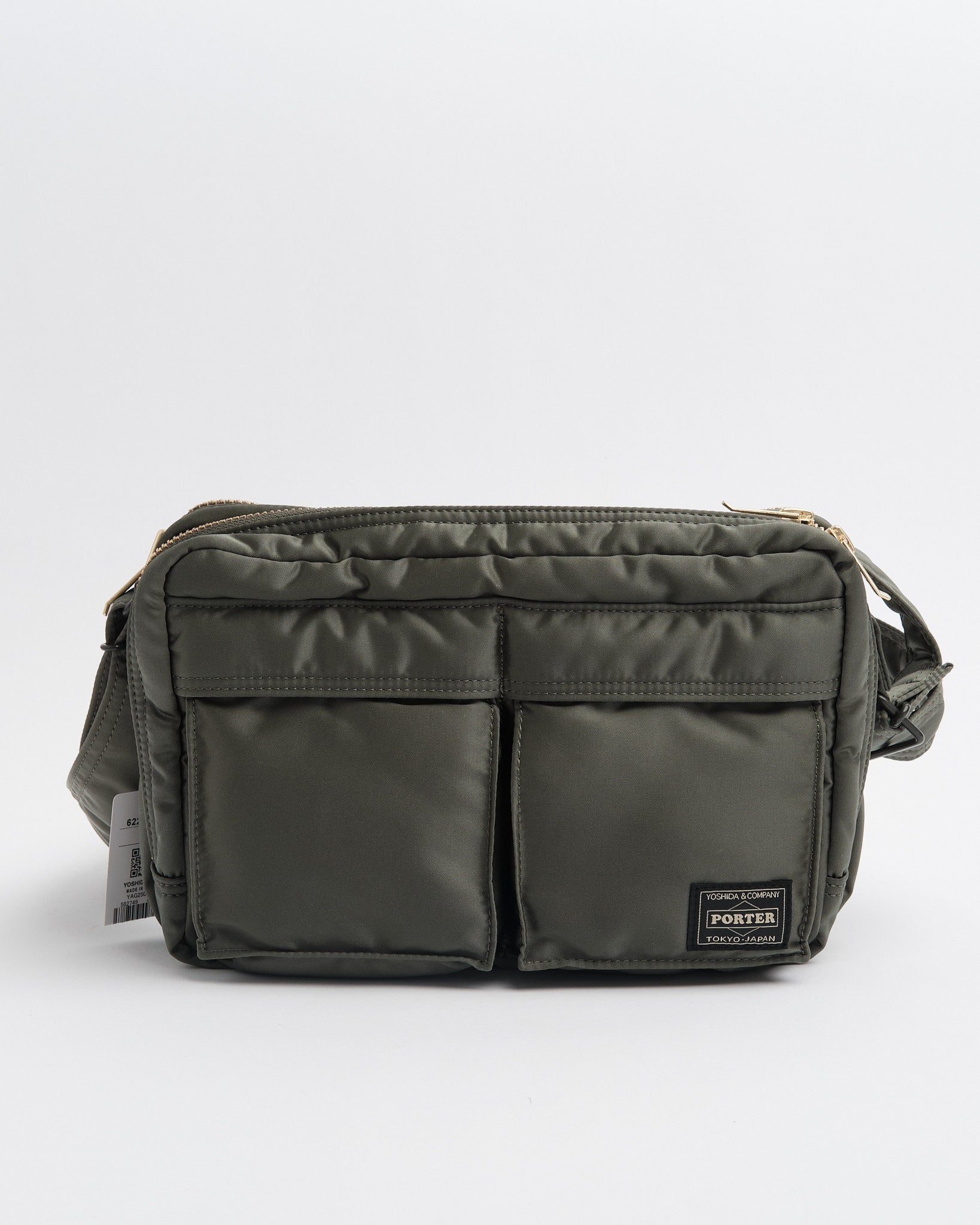 【現行品・美品】 PORTER TANKER SLING BAG W zip porter | Tanker Sling Bag W Zip Sage Green | meadow