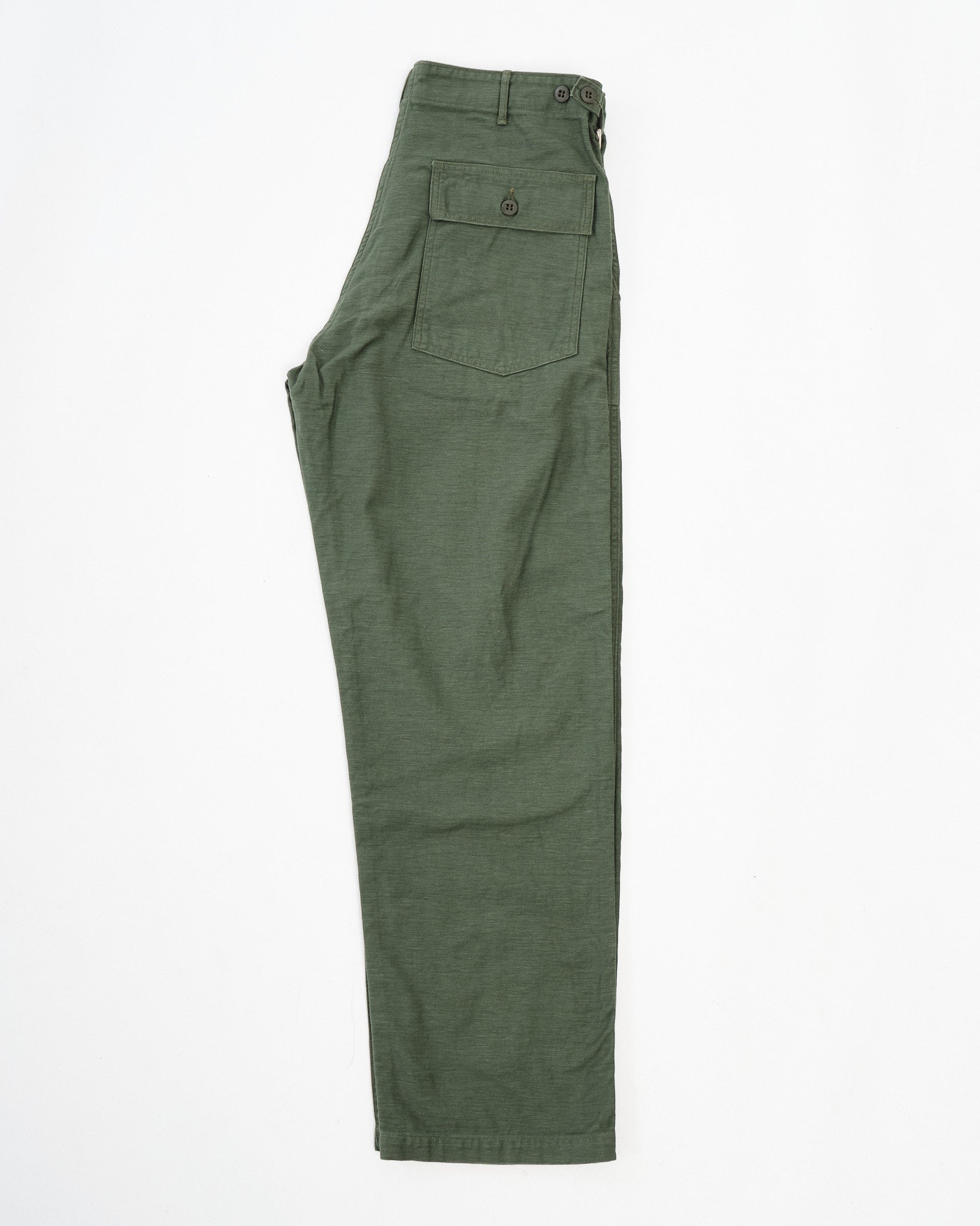U.S Army Fatigue Pants Regular Fit Green by orSlow - Meadow