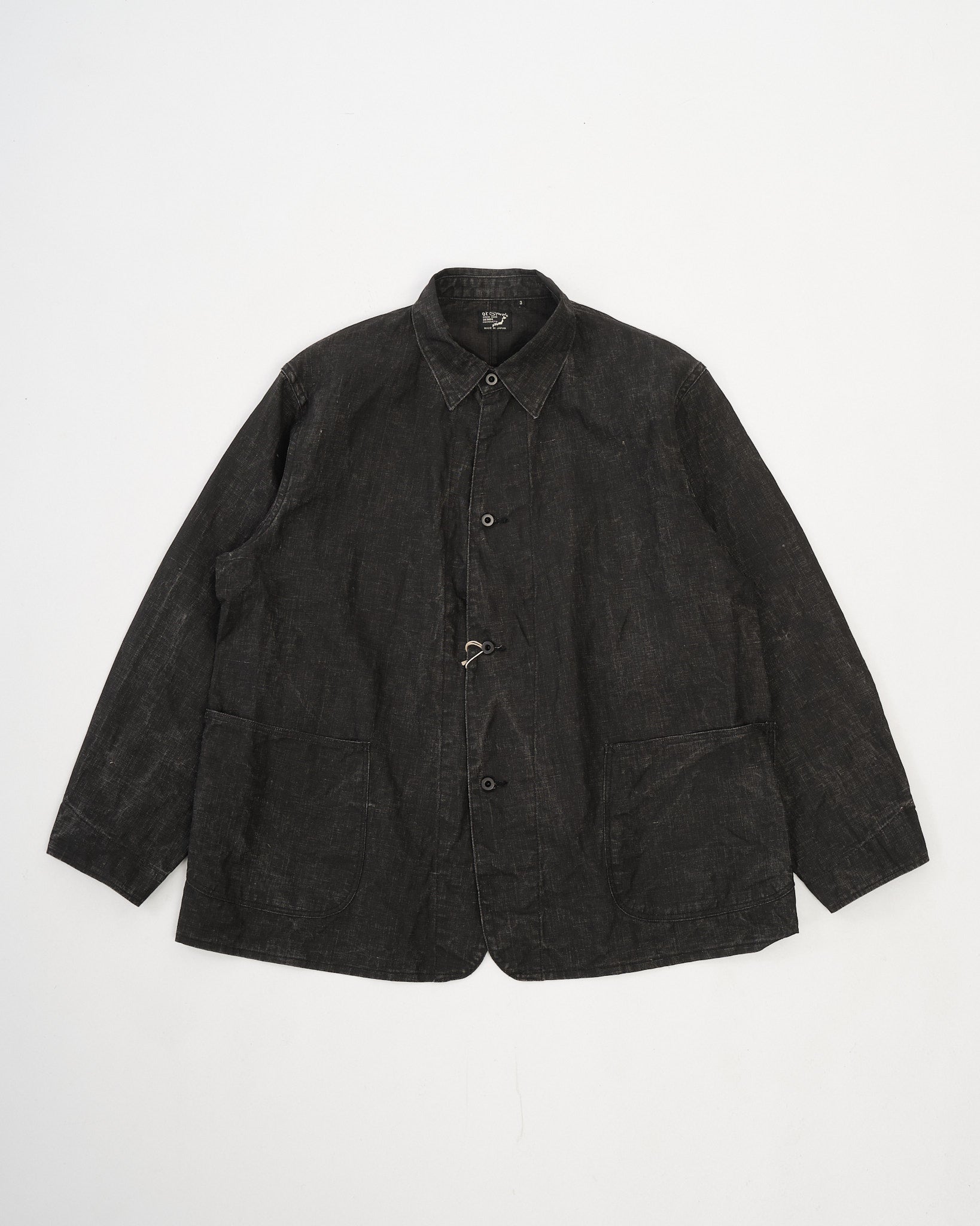 ORSLOW | WWII 40's Sumi Coated Linen Coverall | MEADOW