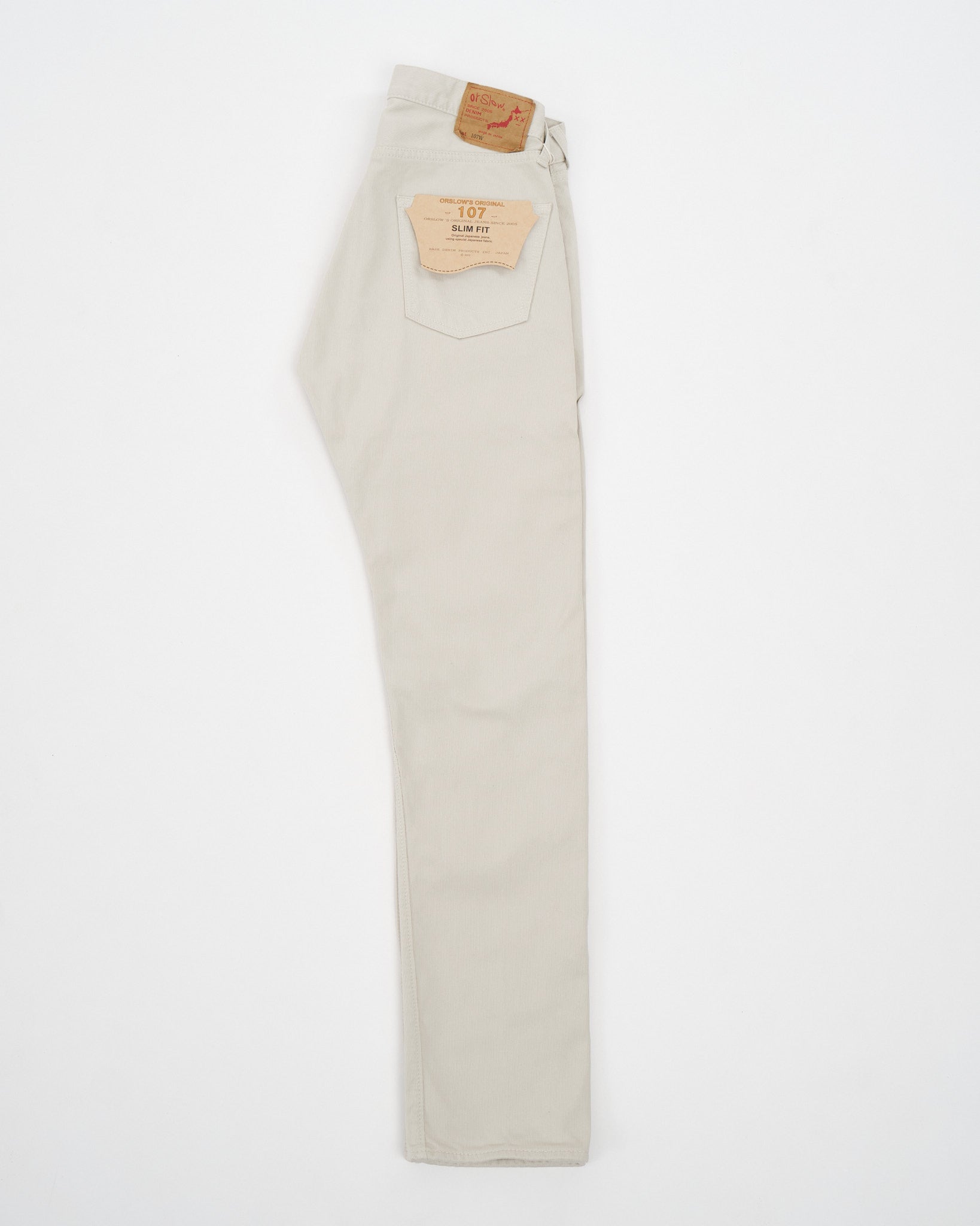 107 COTTON PIQUE IVY FIT PANTS IVORY by orSlow - Meadow