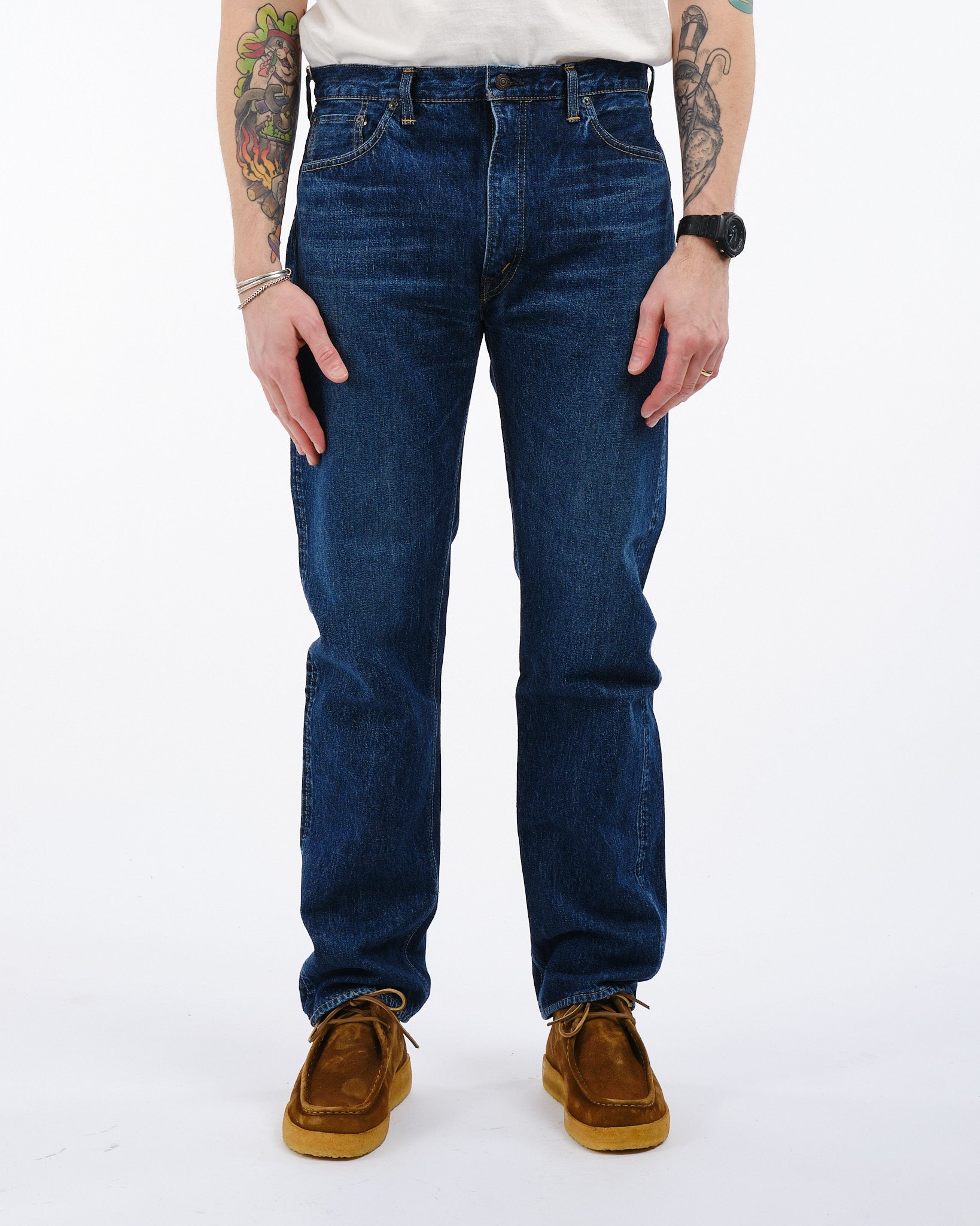107 Ivy Fit Selvedge Denim Jeans 2 Year Wash - Meadow