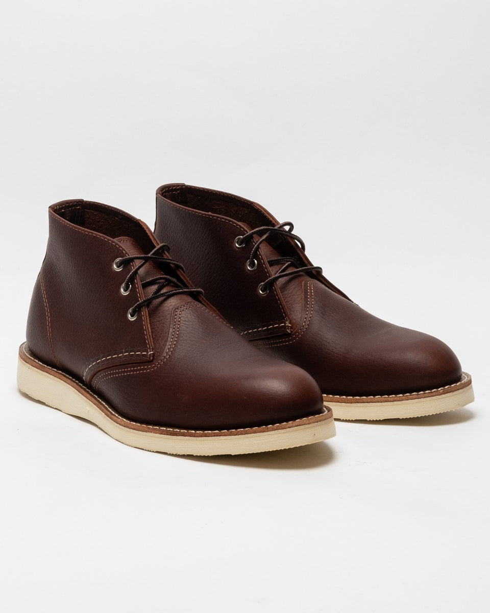 couscous sovende Bliv 3141 Work Chukka Brial Oil Slick Leather by Red Wing Shoes ▶️ Meadow