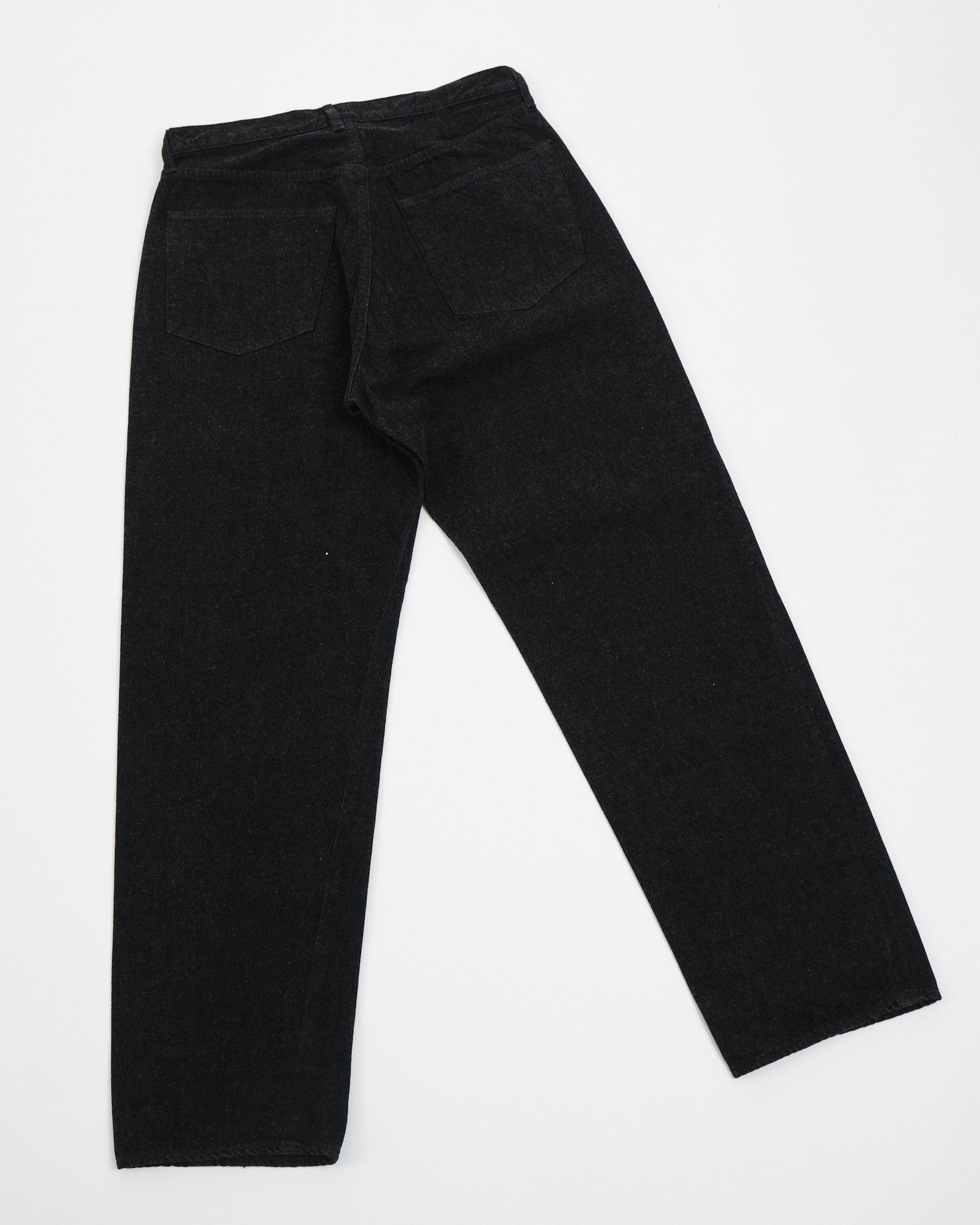 5P Zipper Front Denim Pants Black One Wash - Meadow