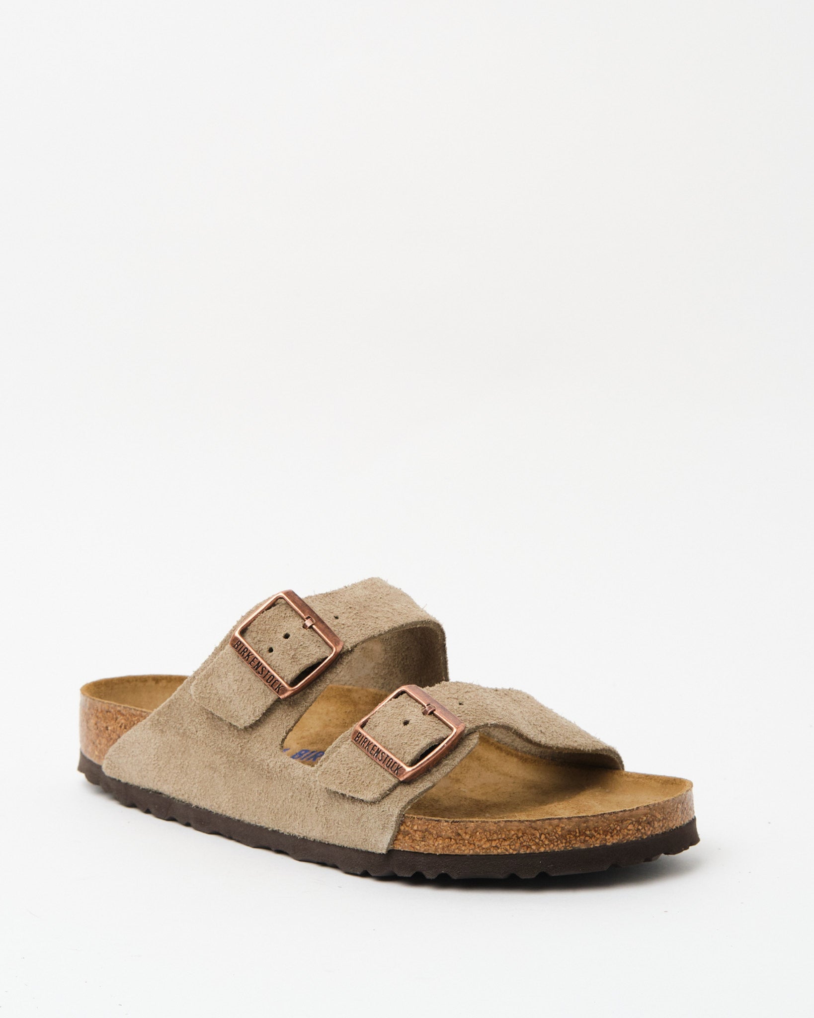 Arizona Soft Footbed Suede Taupe - Meadow