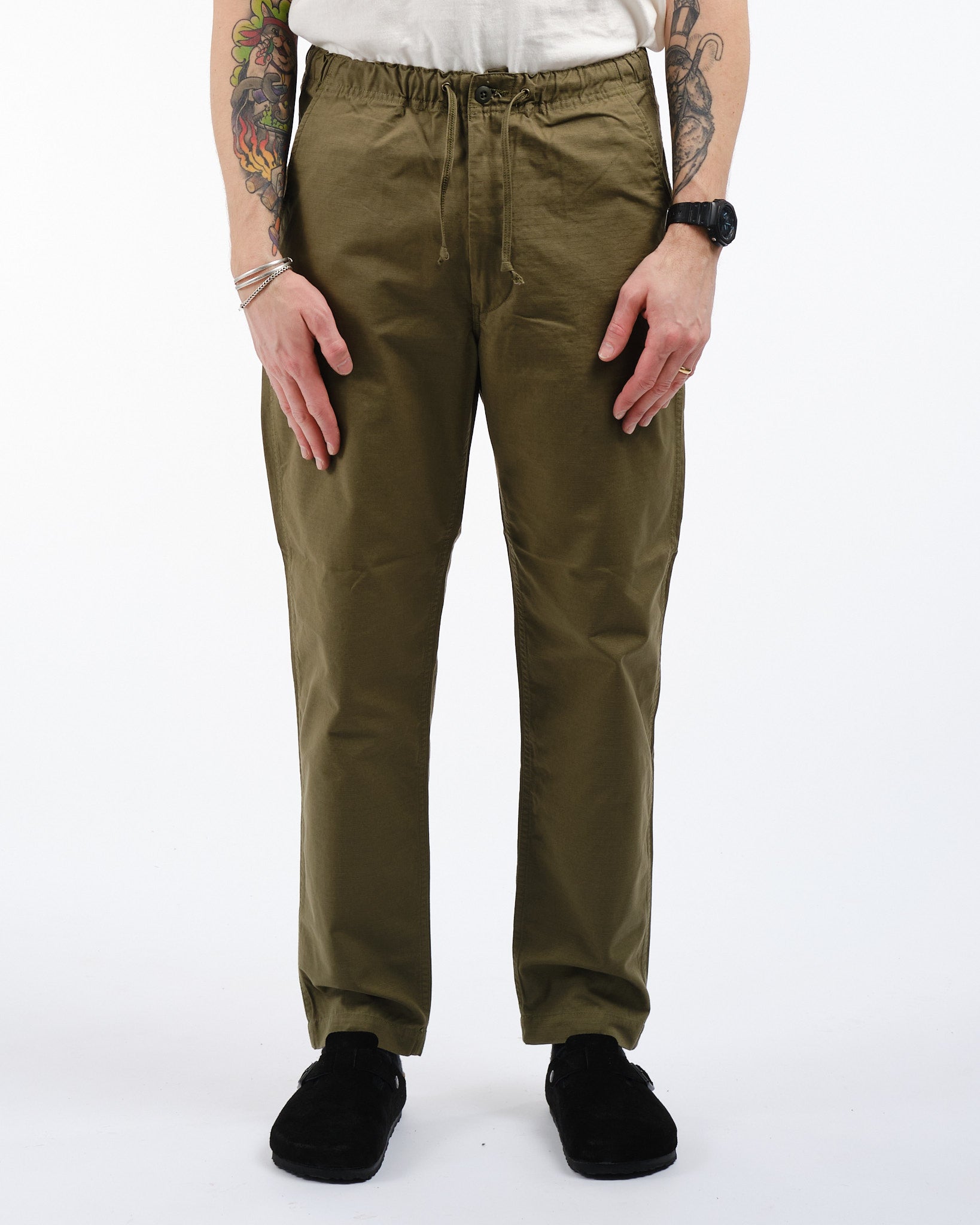 NEW YORKER PANTS ARMY GREEN by orSlow ▶️ Meadow Store
