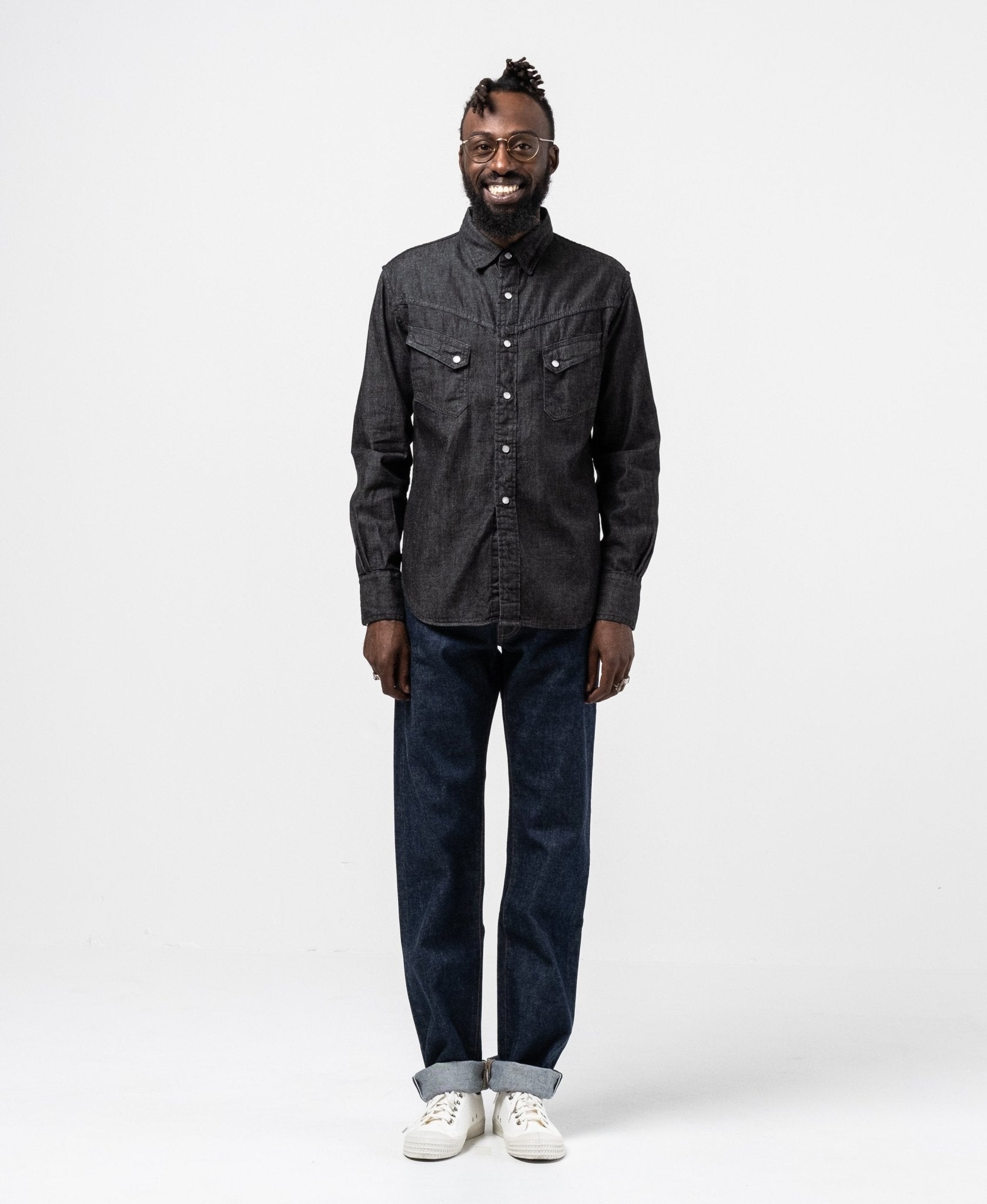 Ranchman Shirt Black Denim | Black | 36 Ranchman Shirt Black Denim | Black | 36
