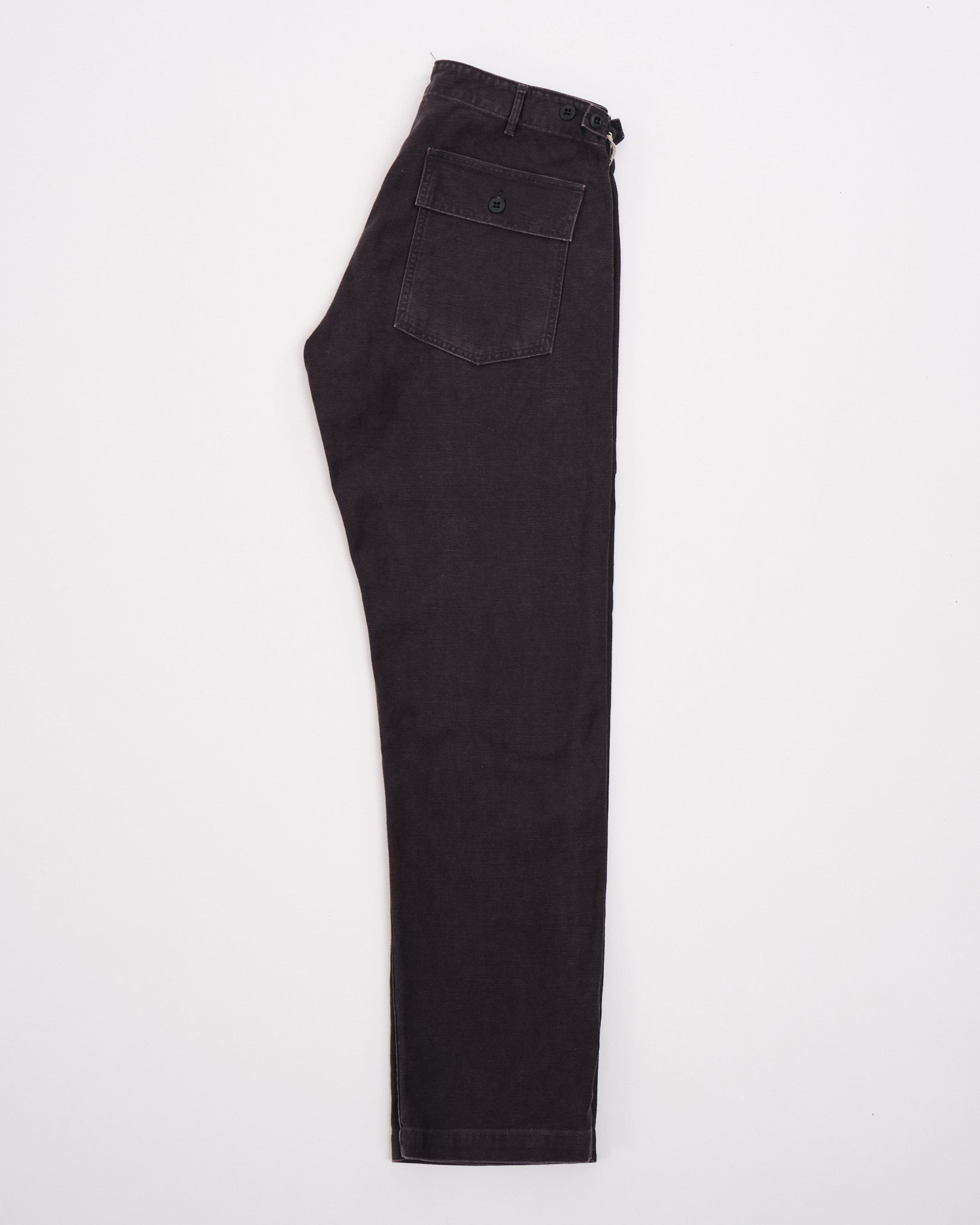 SLIM FIT FATIGUE PANTS BLACK STONE by orSlow - Meadow
