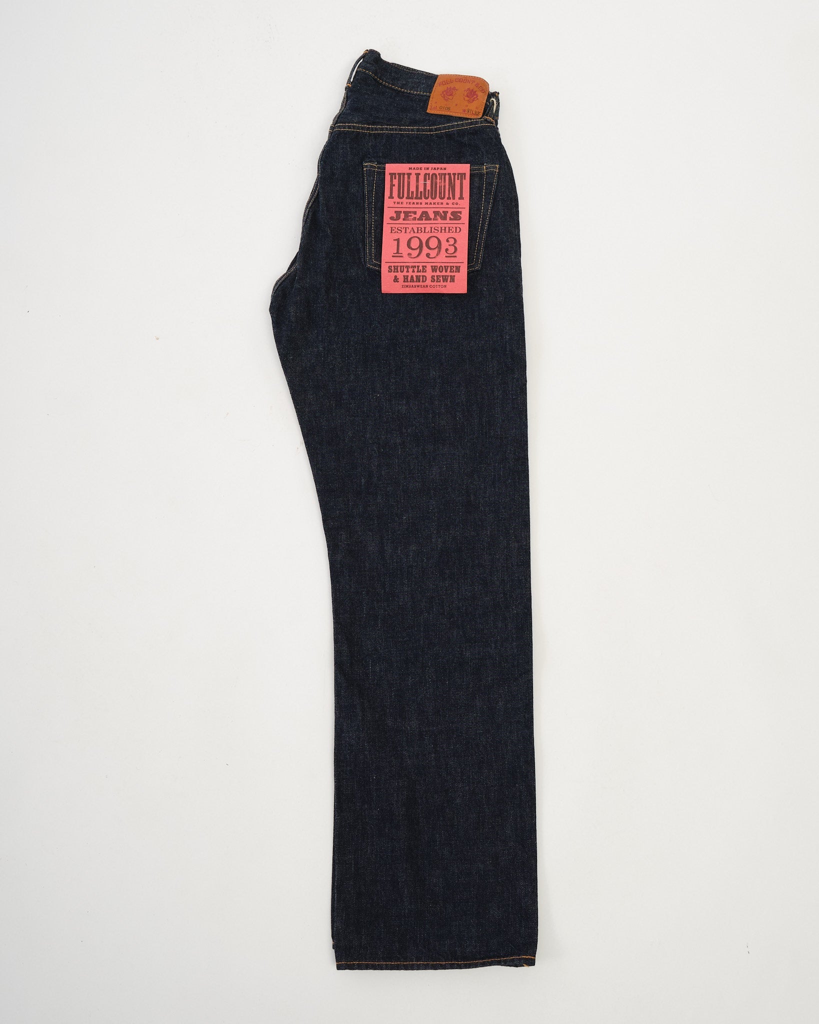 0105W Wide Denim Indigo Blue by Full Count - Meadow