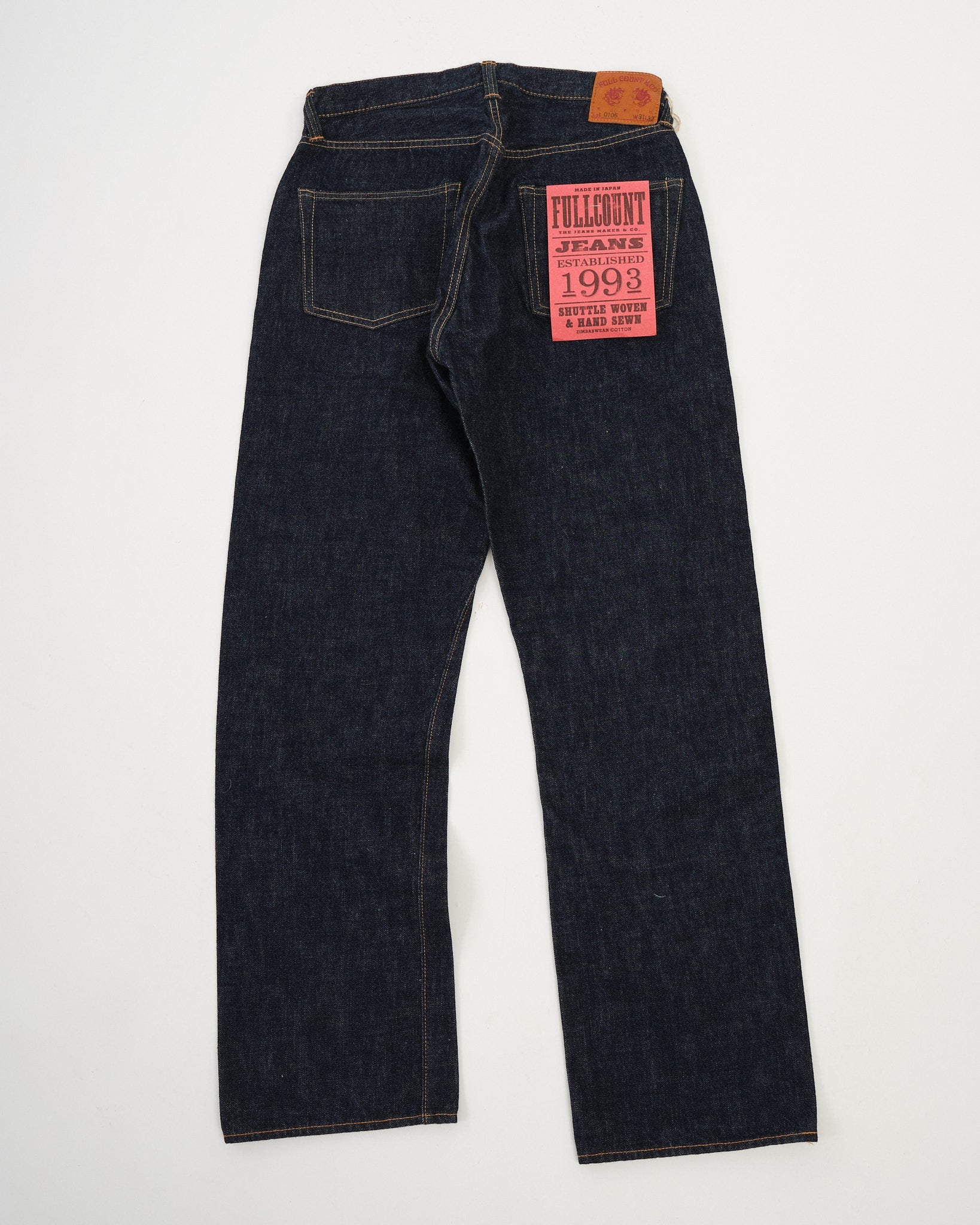 0105W Wide Denim Indigo Blue by Full Count - Meadow