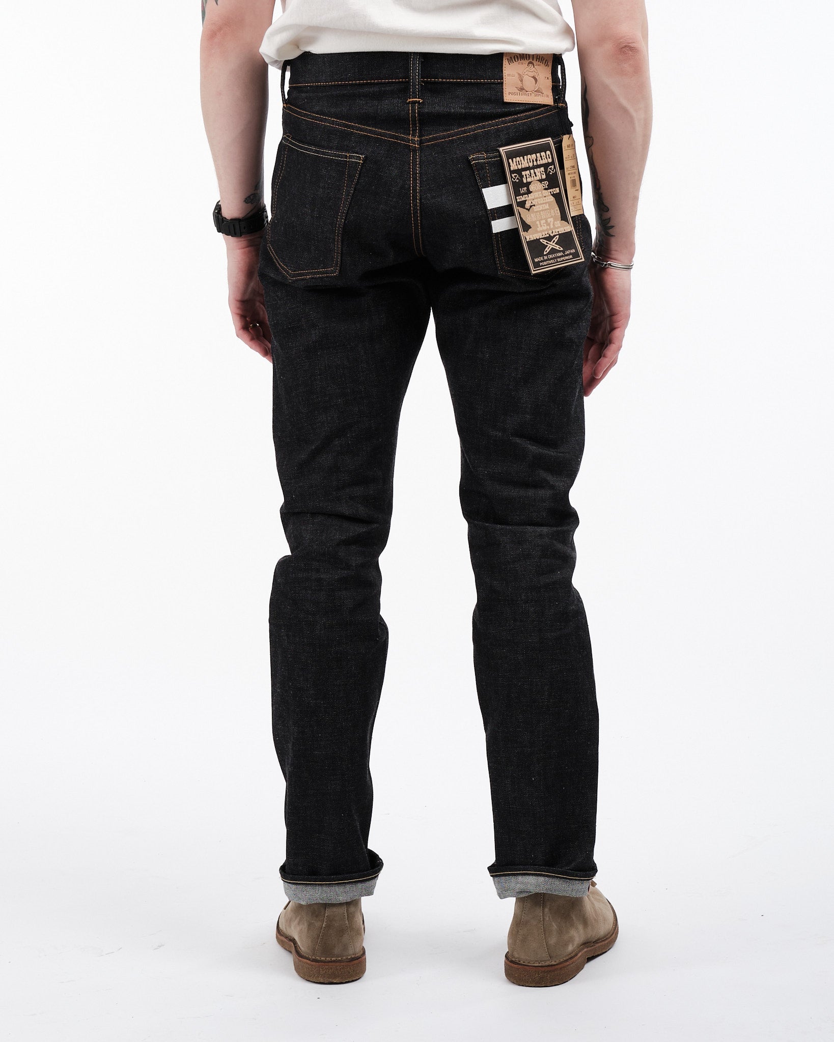 0605-SP 15.7 oz Zimbabwe Cotton GTB Natural Tapered Jeans by