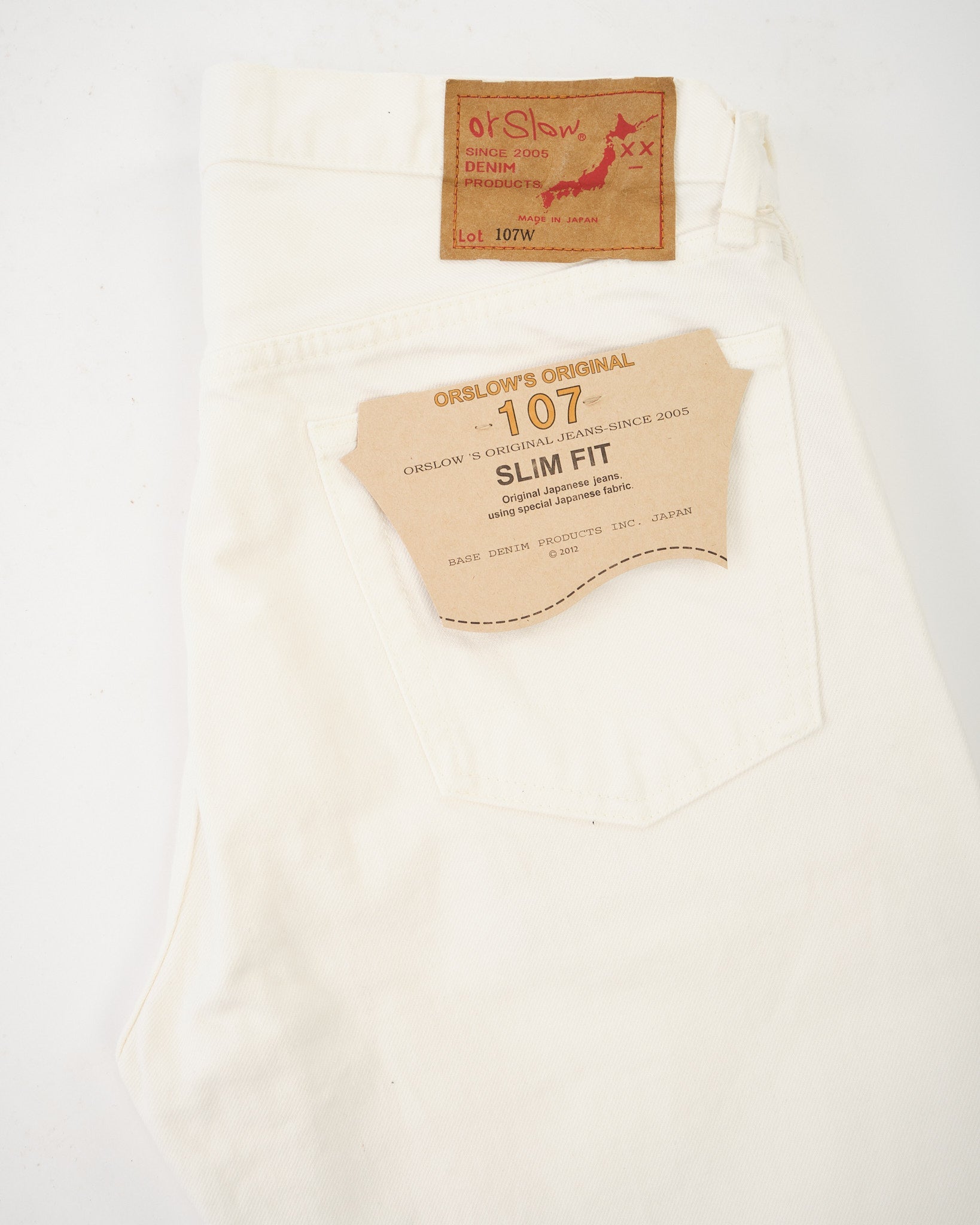 107 Ivy Fit White Denim by orSlow - Meadow