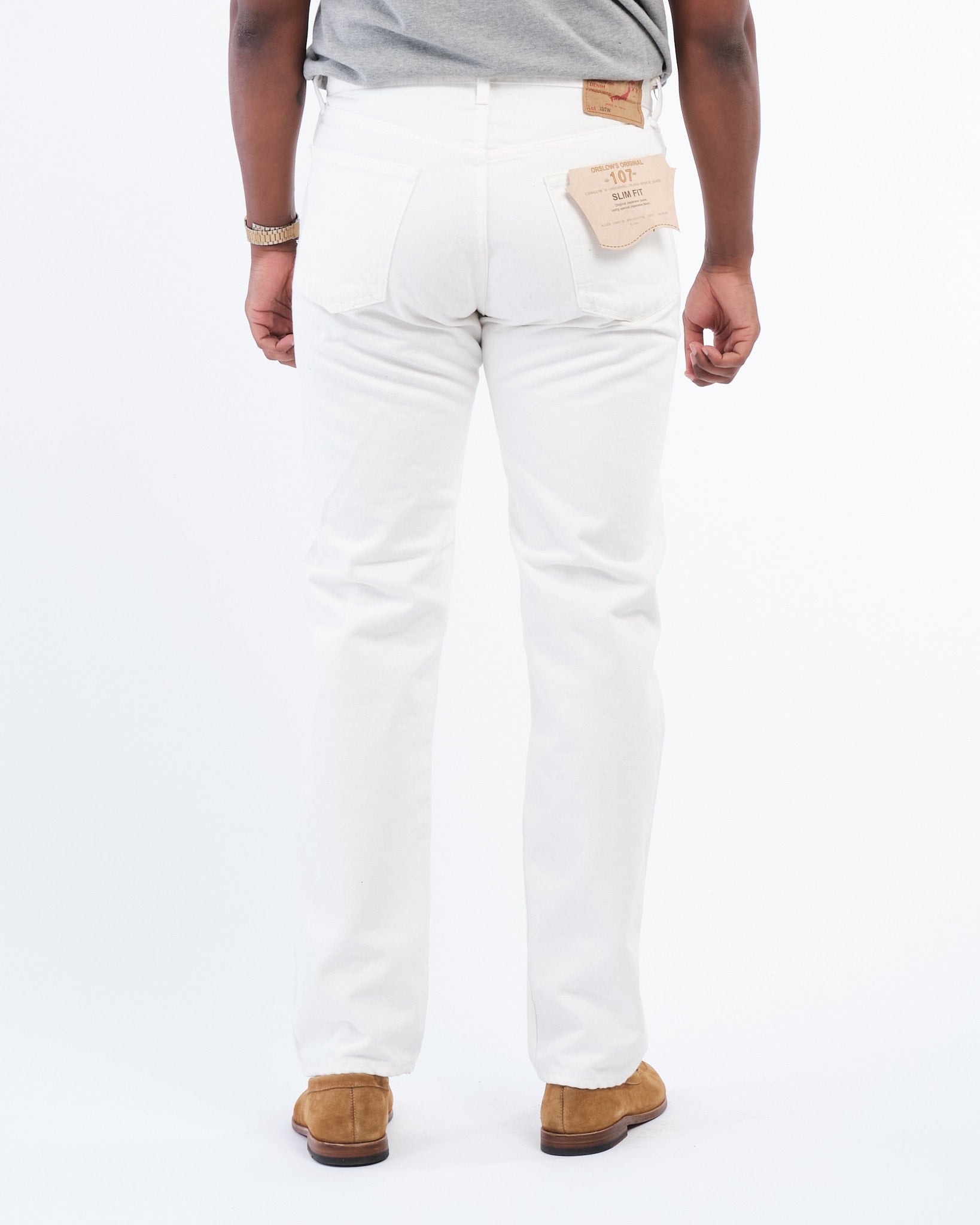 107 Ivy Fit White Denim by orSlow - Meadow
