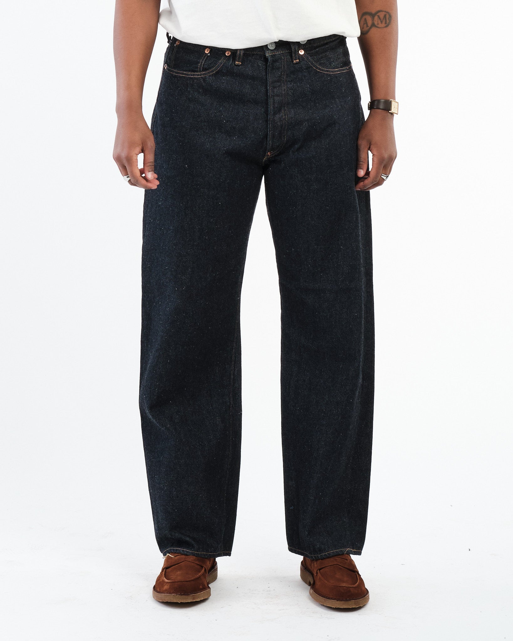 1930 Straight Denim Pants Indigo One Wash by Kaptain Sunshine - Meadow