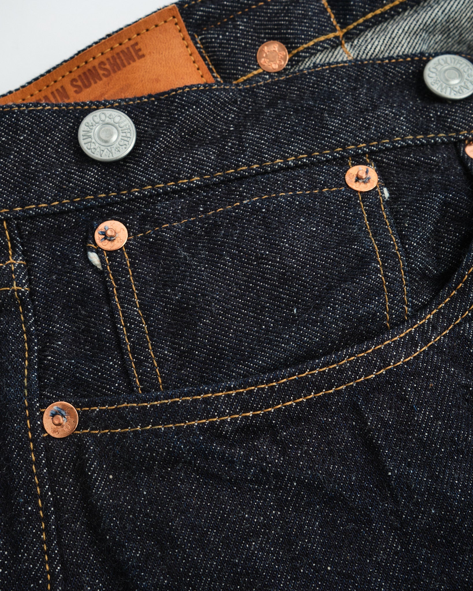 1930 Straight Denim Pants Indigo One Wash by Kaptain Sunshine - Meadow