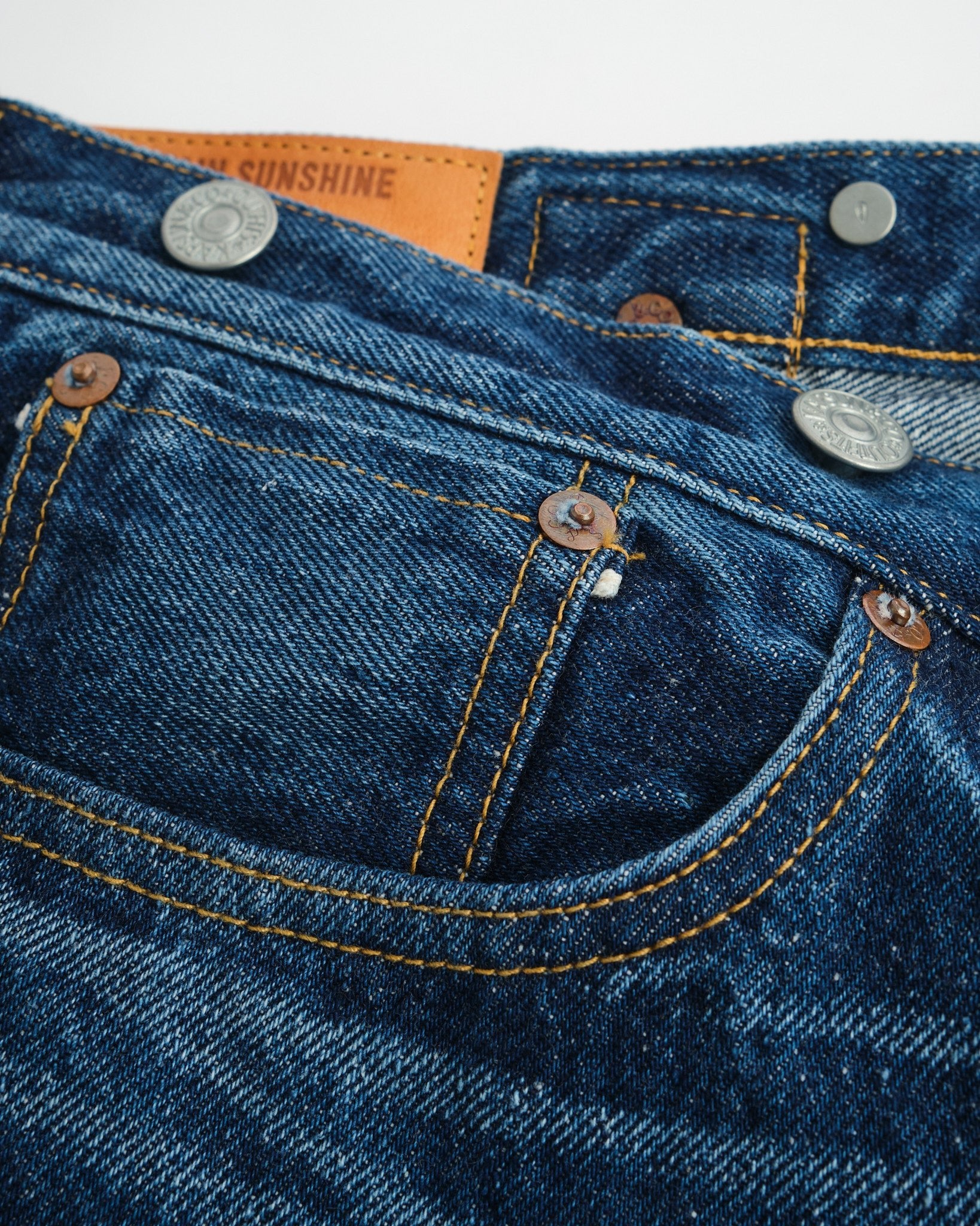 パンツ FEELS. STANDARD STRAIGHT DENIM INDIGO 30 1930 Straight Denim Pants Indigo Vintage Wash by Kaptain Sunshine