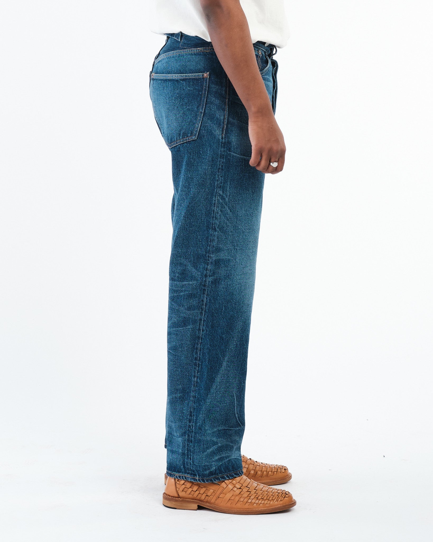 1930 Straight Denim Pants Indigo Vintage Wash by Kaptain Sunshine