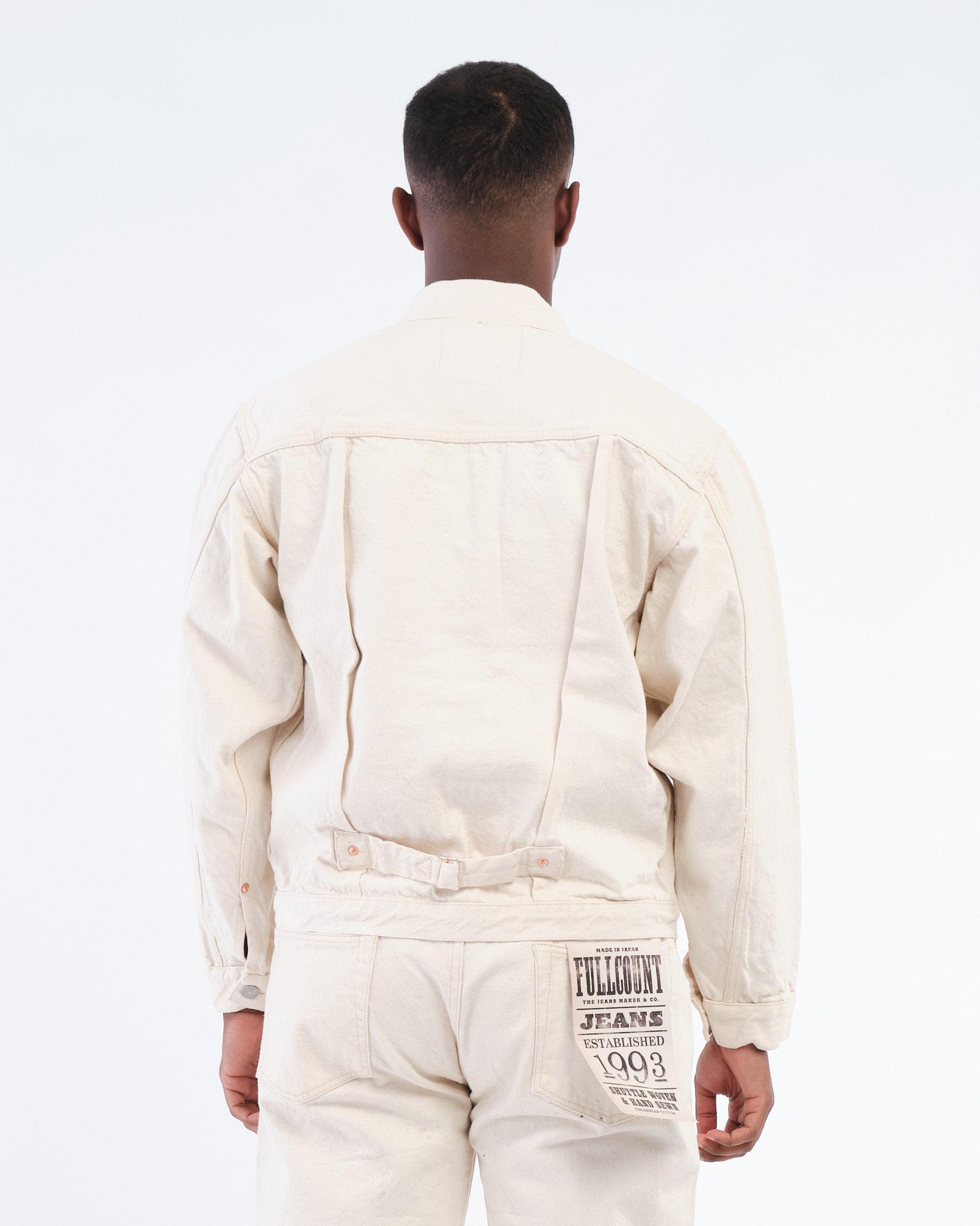 2107EC Type 1 Ecru Denim Jacket by Full Count - Meadow